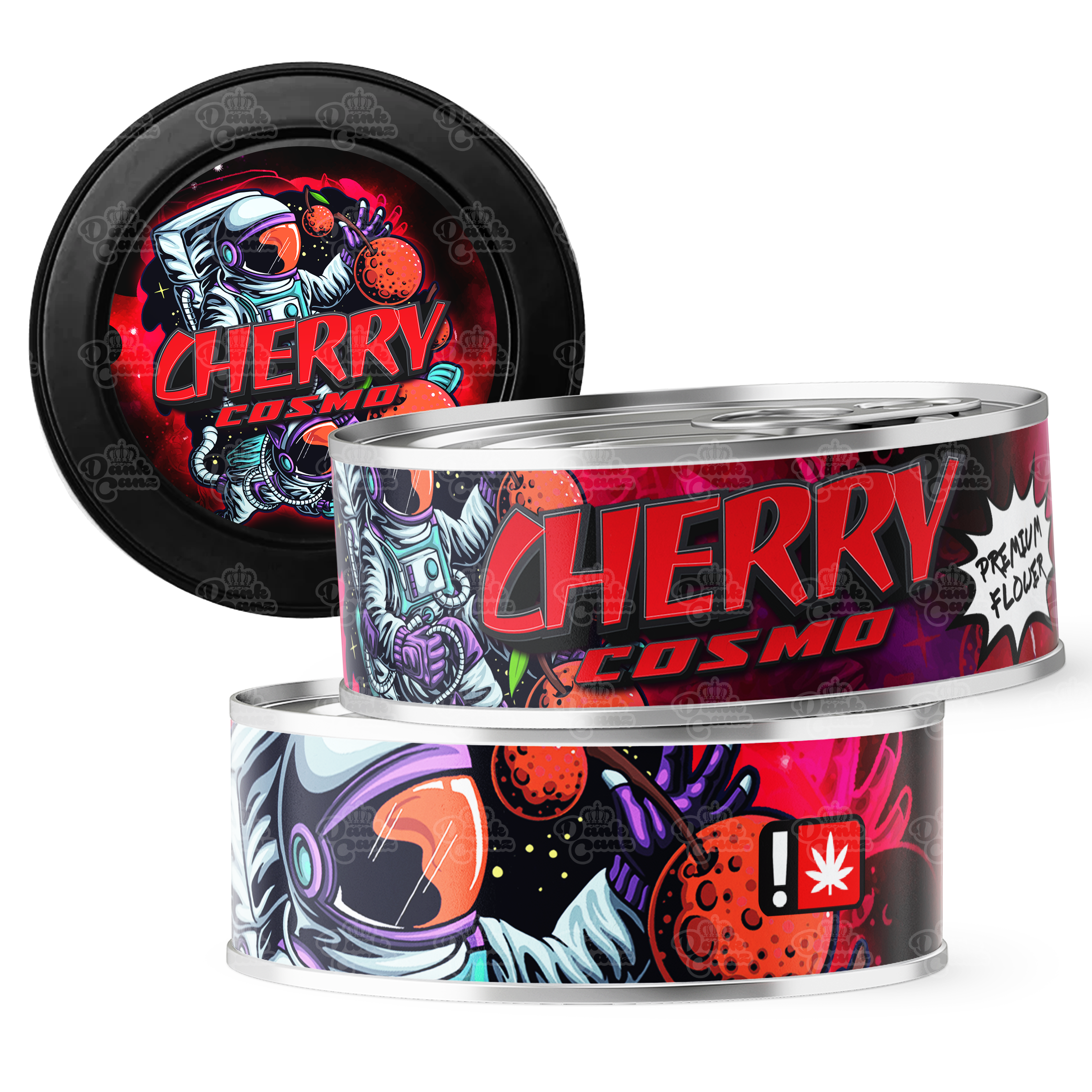 Cherry Cosmo 3.5g Self Seal Tins - DC Packaging Custom Cannabis Packaging