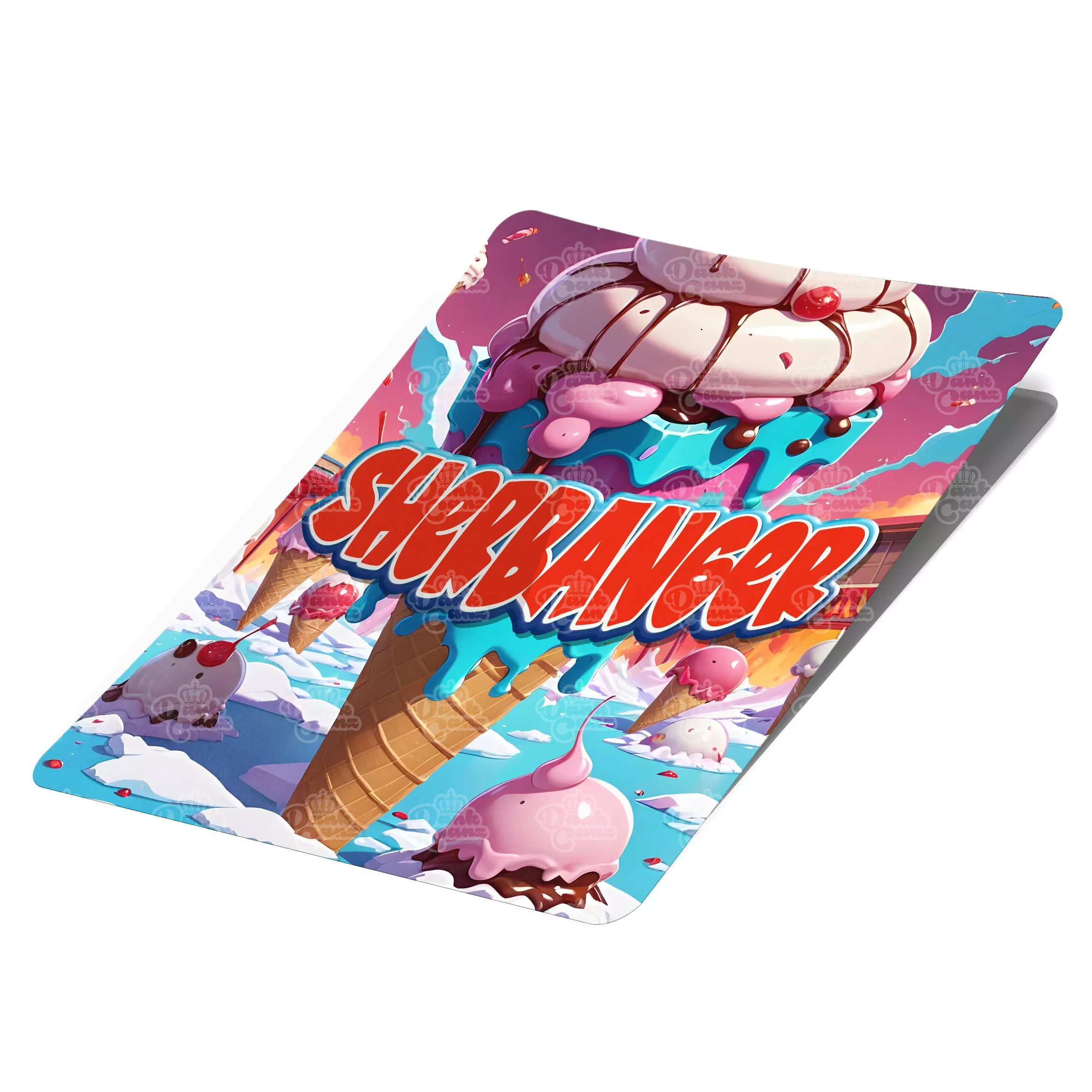 Sherbanger Mylar Bag Labels - Labels only - DC Packaging Custom Cannabis Packaging