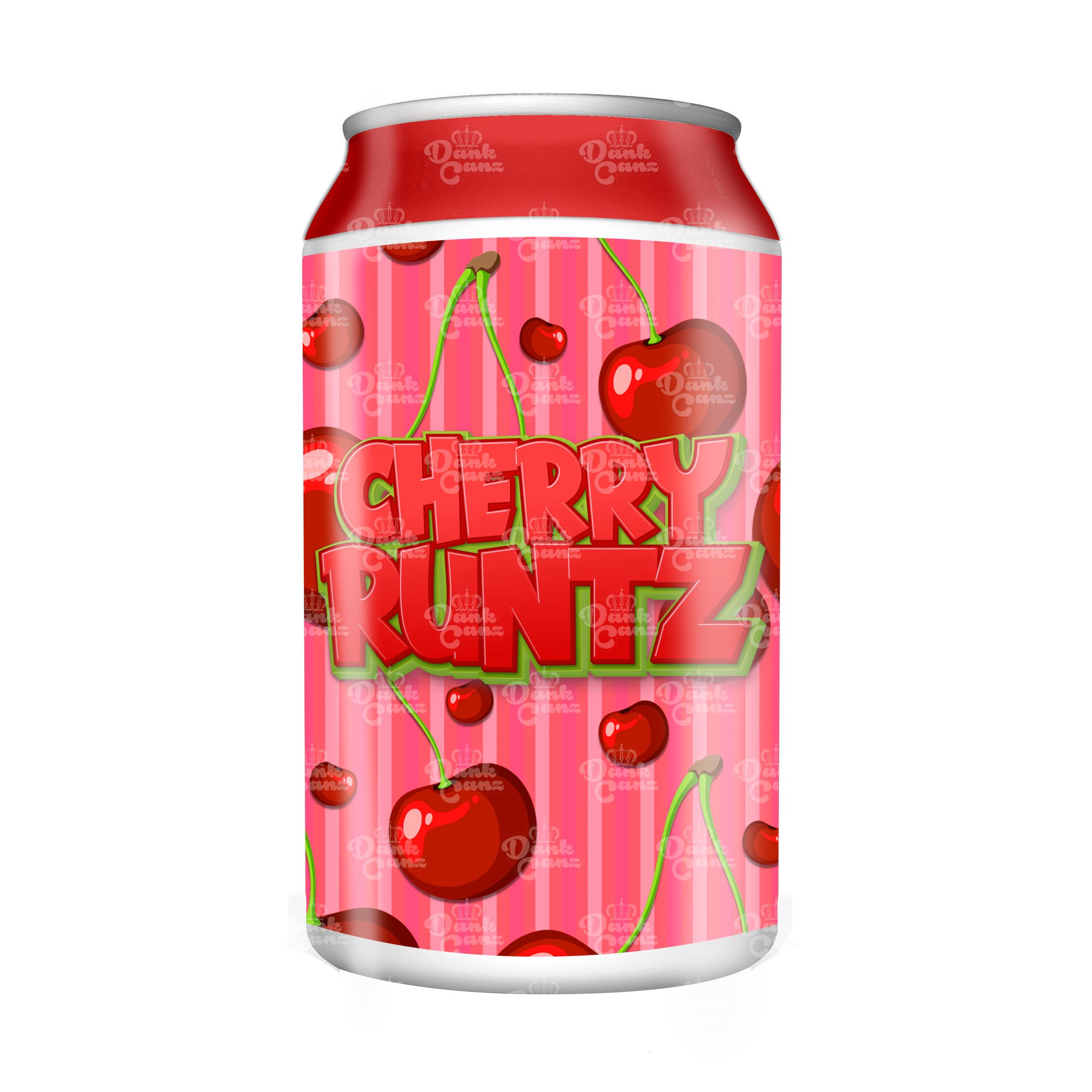 Cherry Runtz 3.5g Plastic Soda Cans - DC Packaging Custom Cannabis Packaging