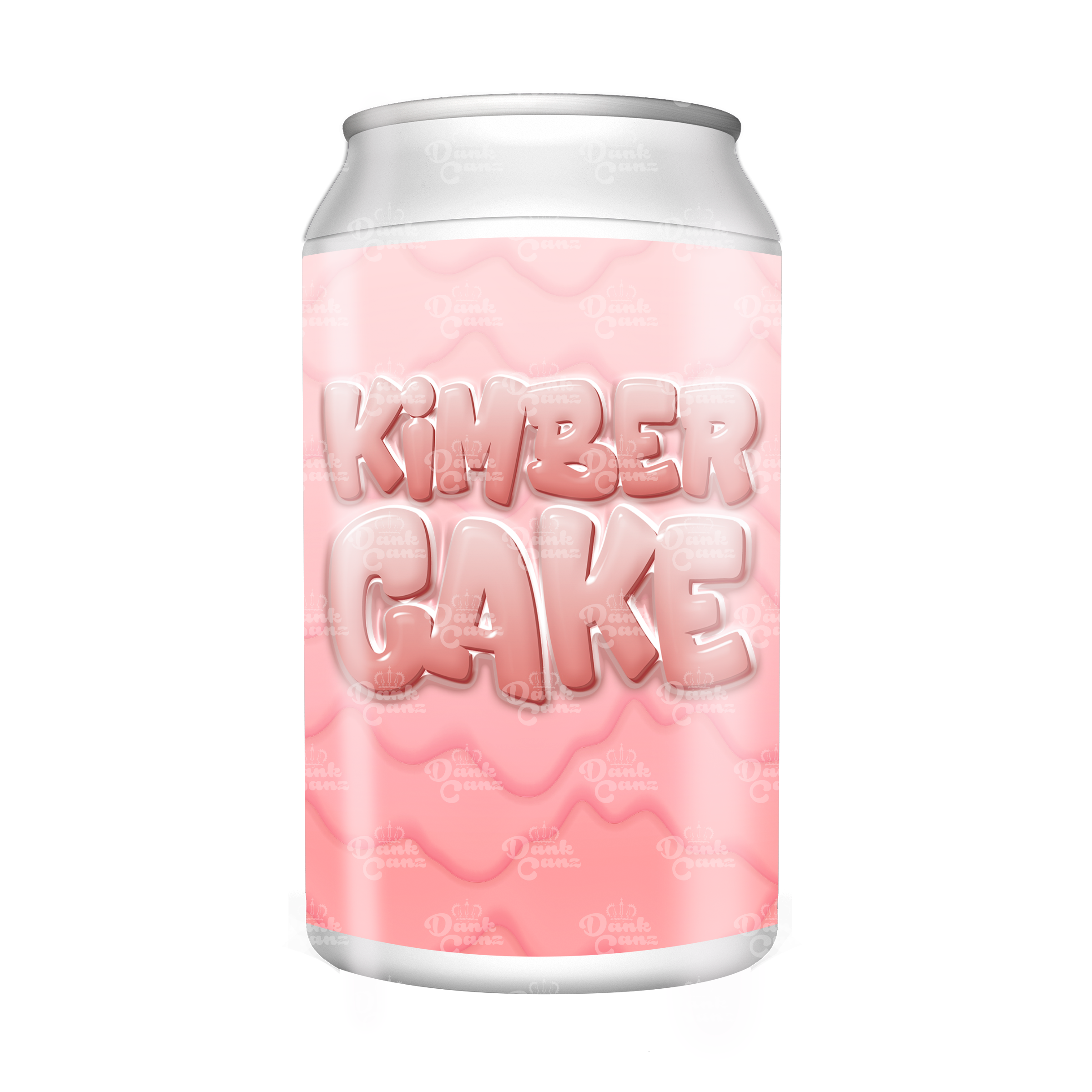 Kimber Cake 3.5g Plastic Soda Cans - DC Packaging Custom Cannabis Packaging