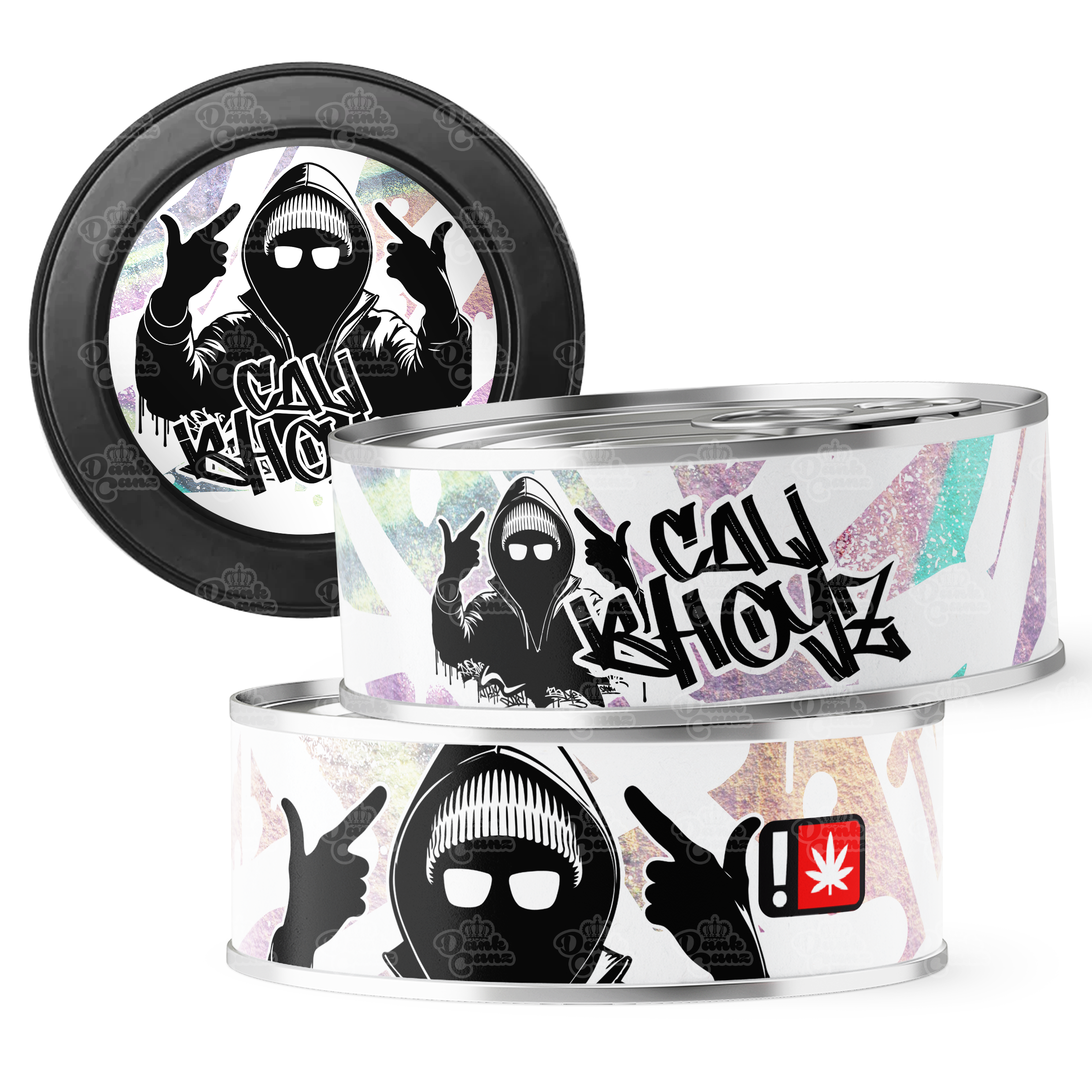 Cali Bhoyz 3.5g Self Seal Tins - DC Packaging Custom Cannabis Packaging