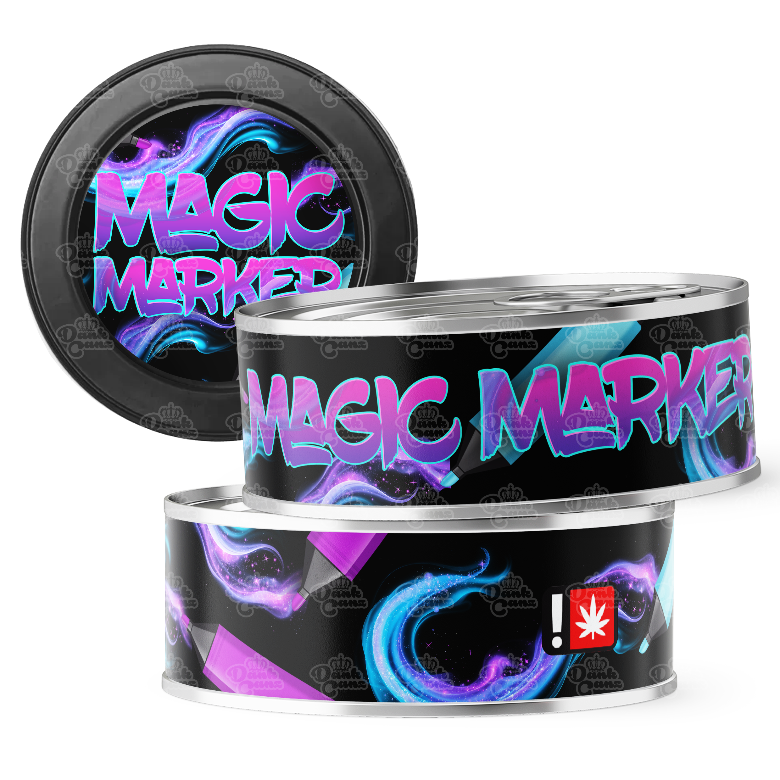 Magic Marker 3.5g Self Seal Tins - DC Packaging Custom Cannabis Packaging