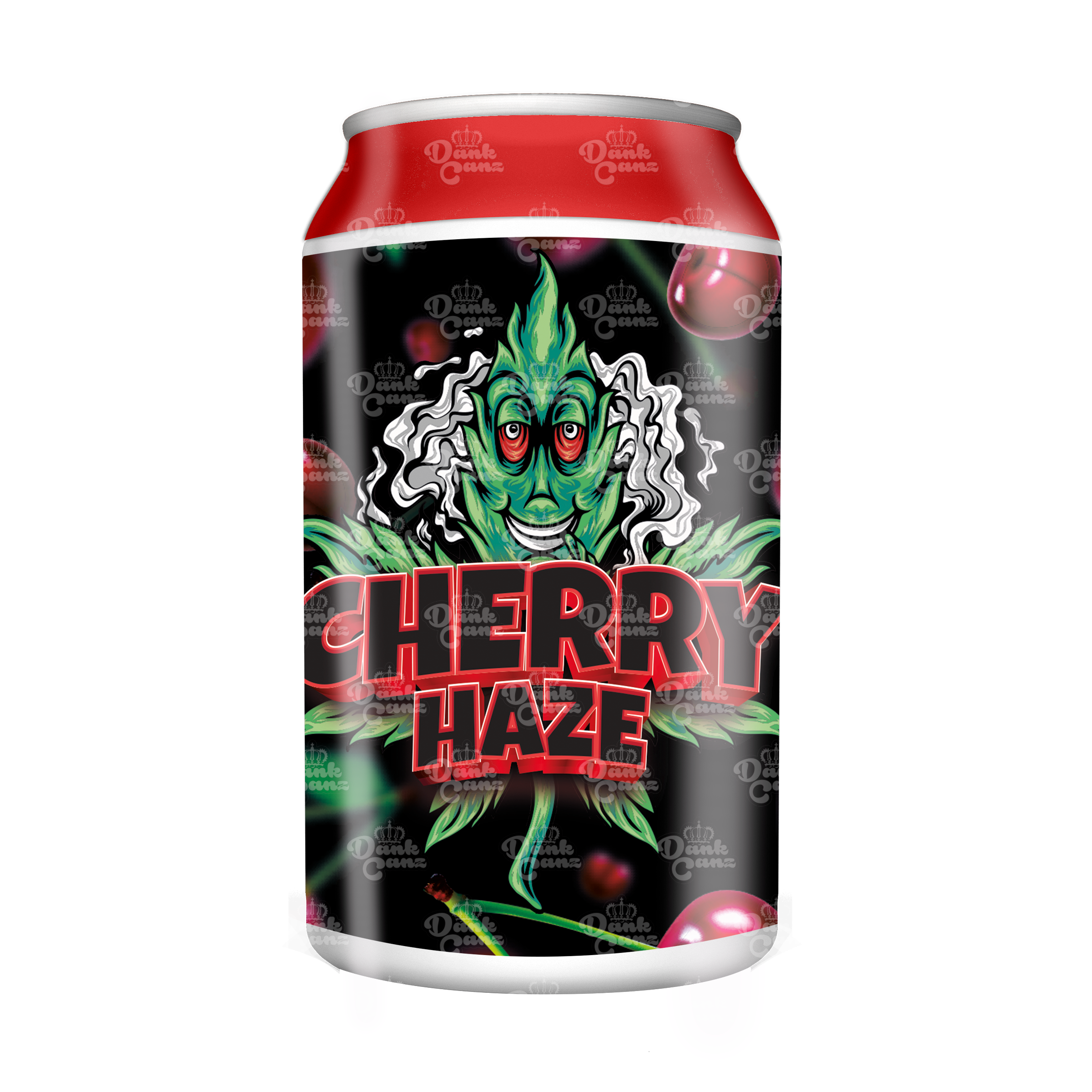 Cherry Haze 3.5g Plastic Soda Cans - DC Packaging Custom Cannabis Packaging