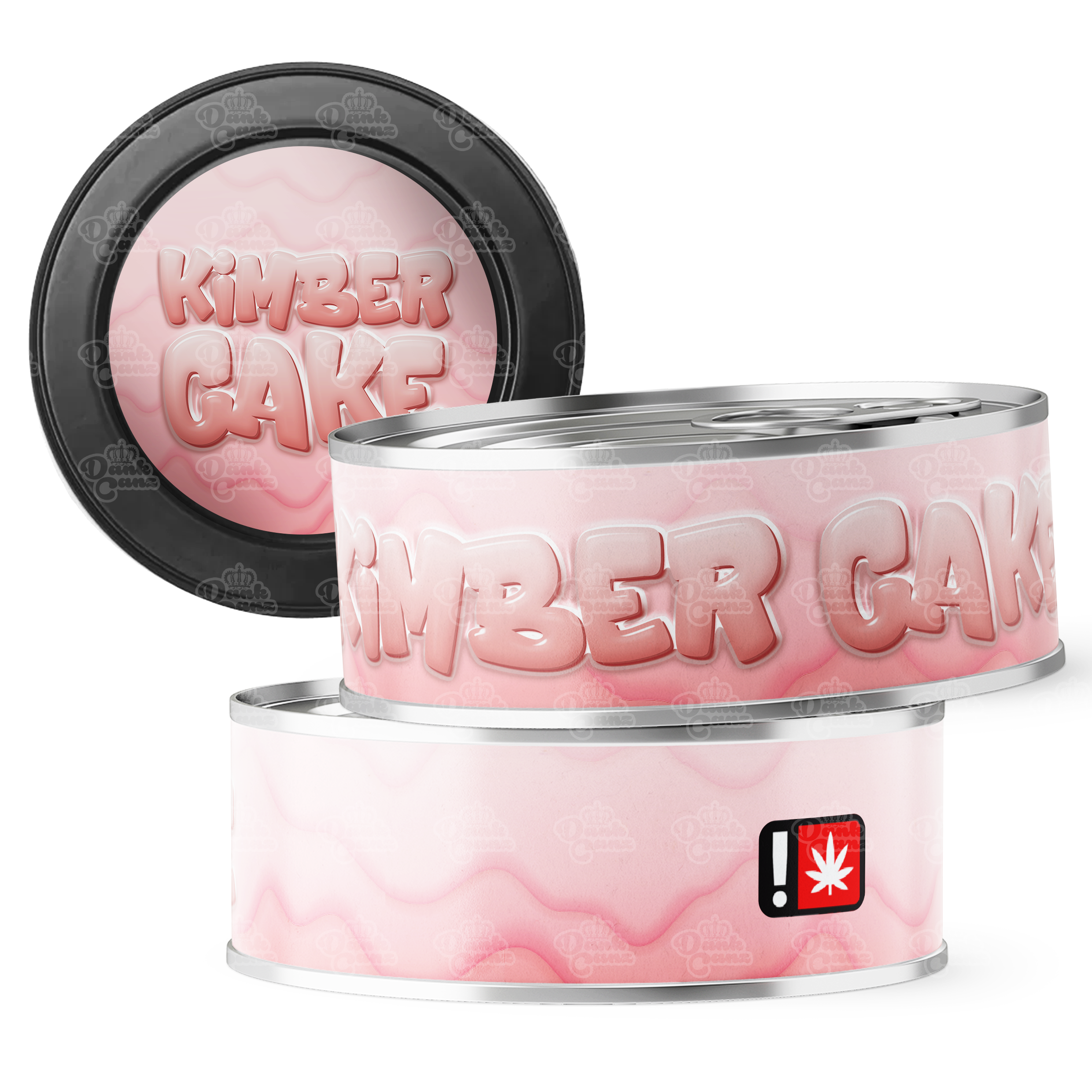 Kimber Cake 3.5g Self Seal Tins - DC Packaging Custom Cannabis Packaging