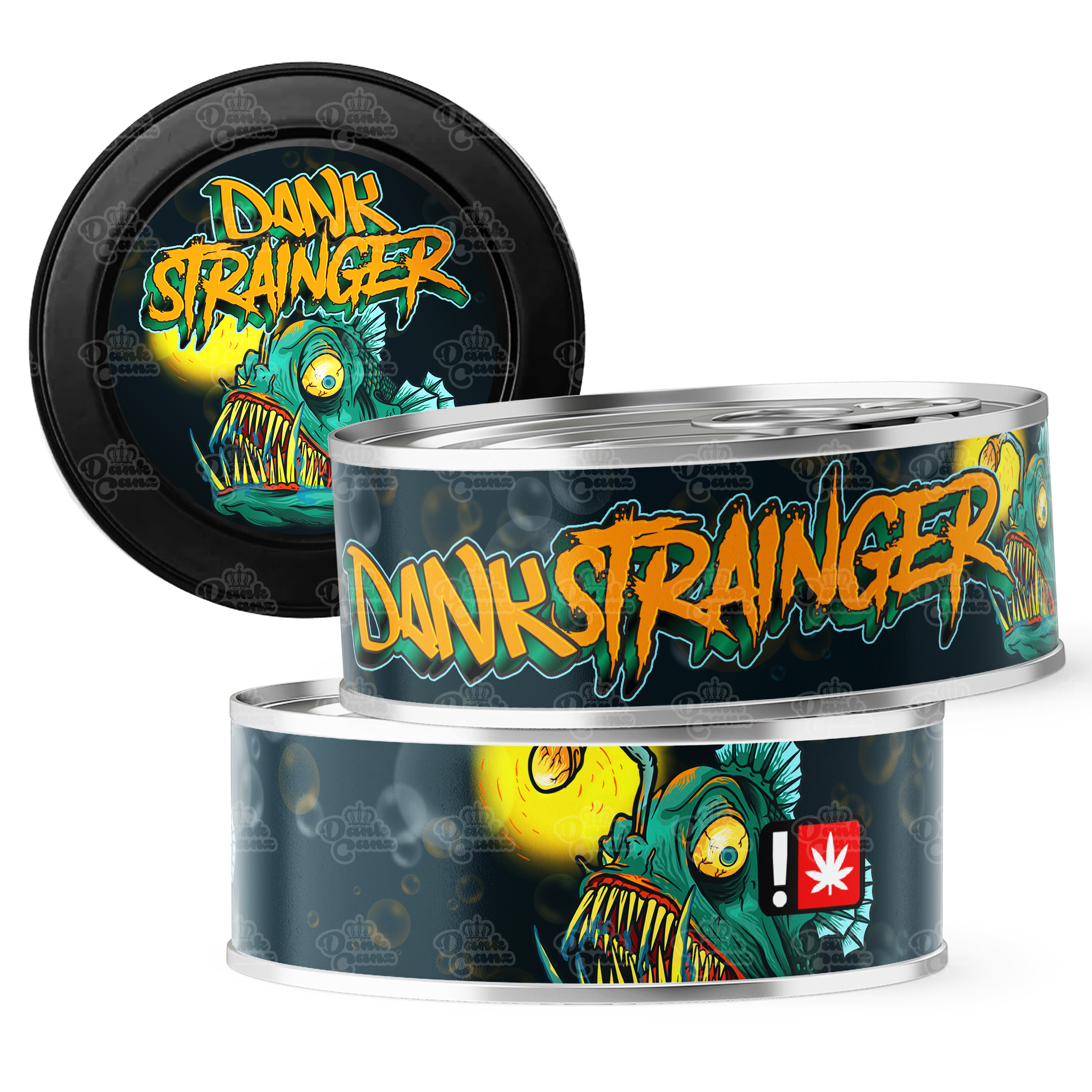 Dank Strainger 3.5g Self Seal Tins - DC Packaging Custom Cannabis Packaging
