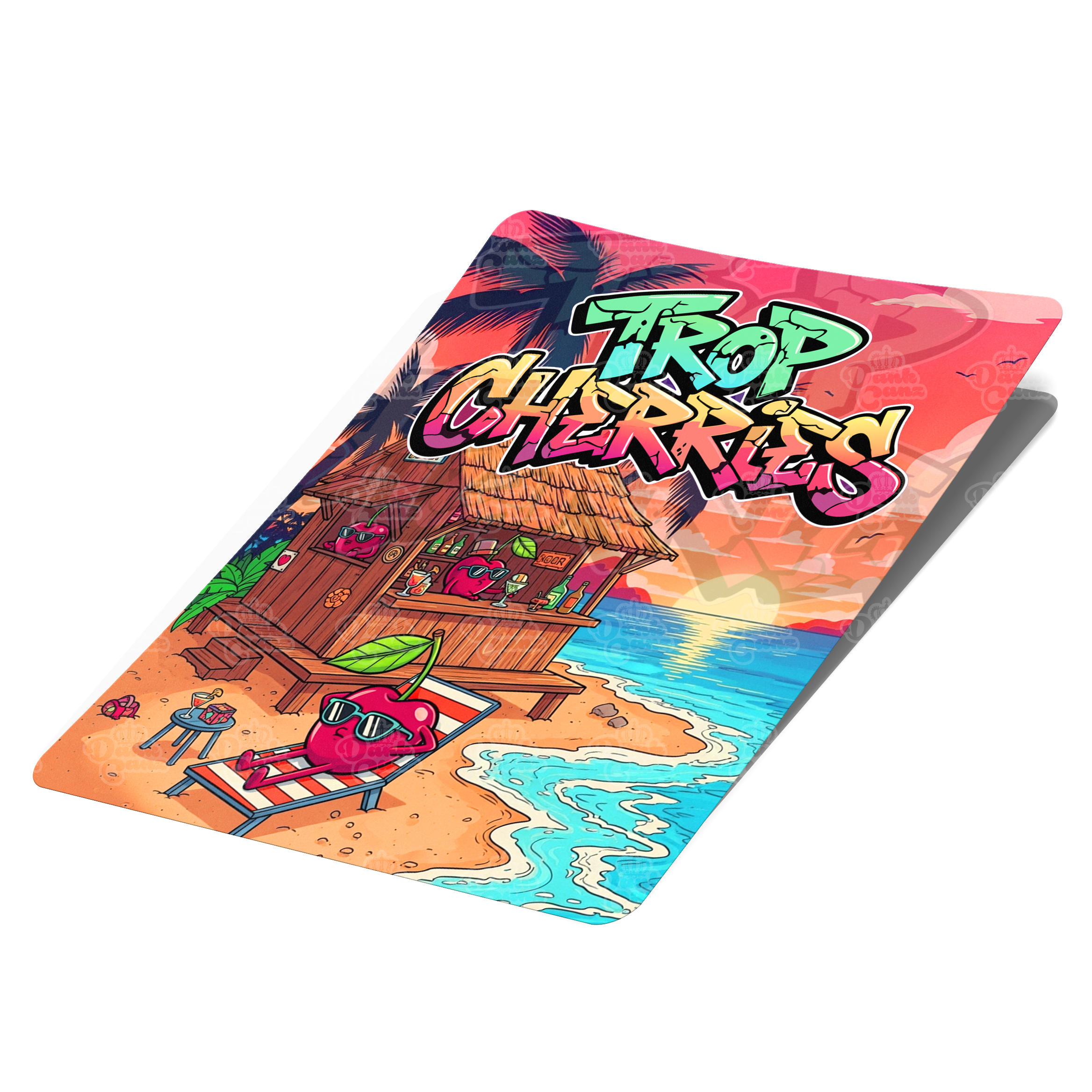 Trop Cherries Mylar Bag Labels - Labels only - DC Packaging Custom Cannabis Packaging