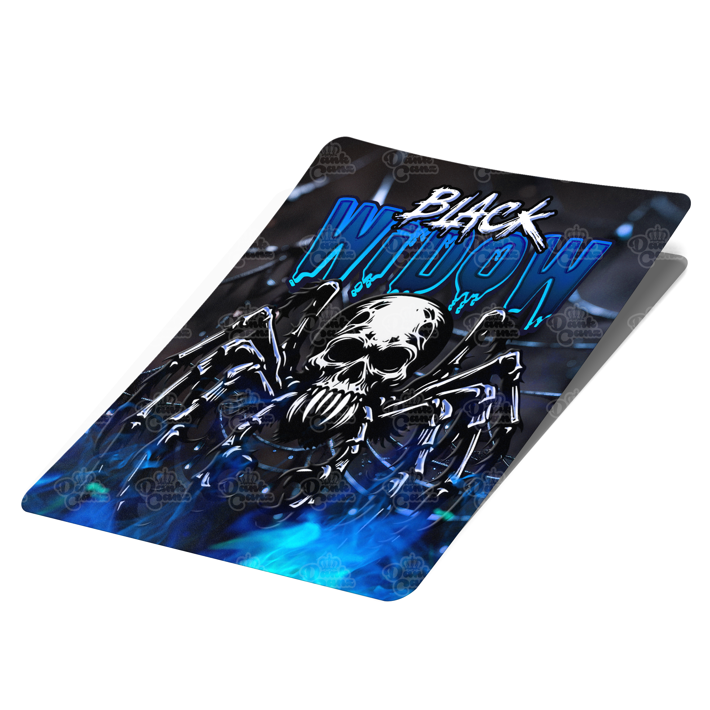 Black Widow Mylar Bag Labels - Labels only - DC Packaging Custom Cannabis Packaging