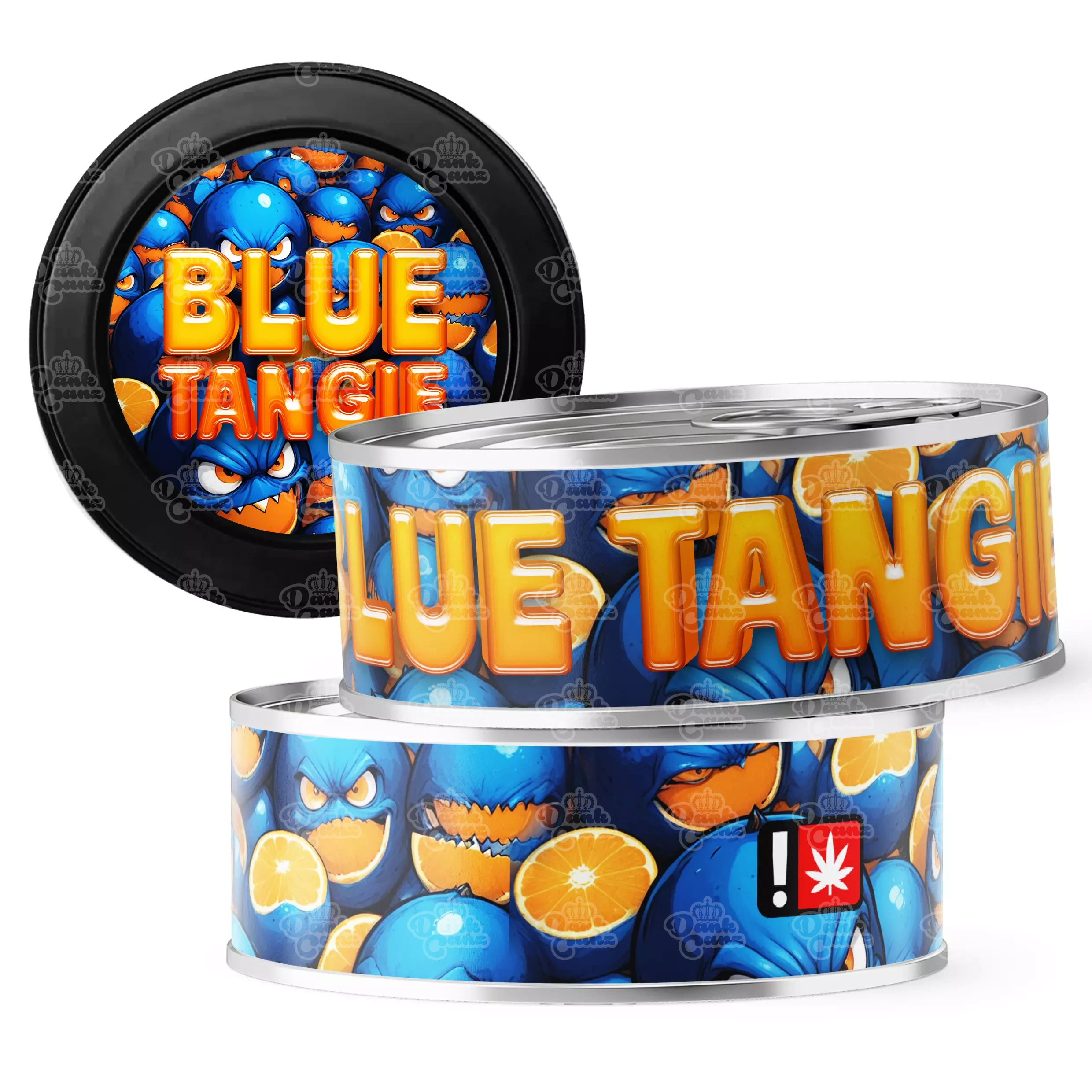 Blue Tangie 3.5g Self Seal Tins - DC Packaging Custom Cannabis Packaging