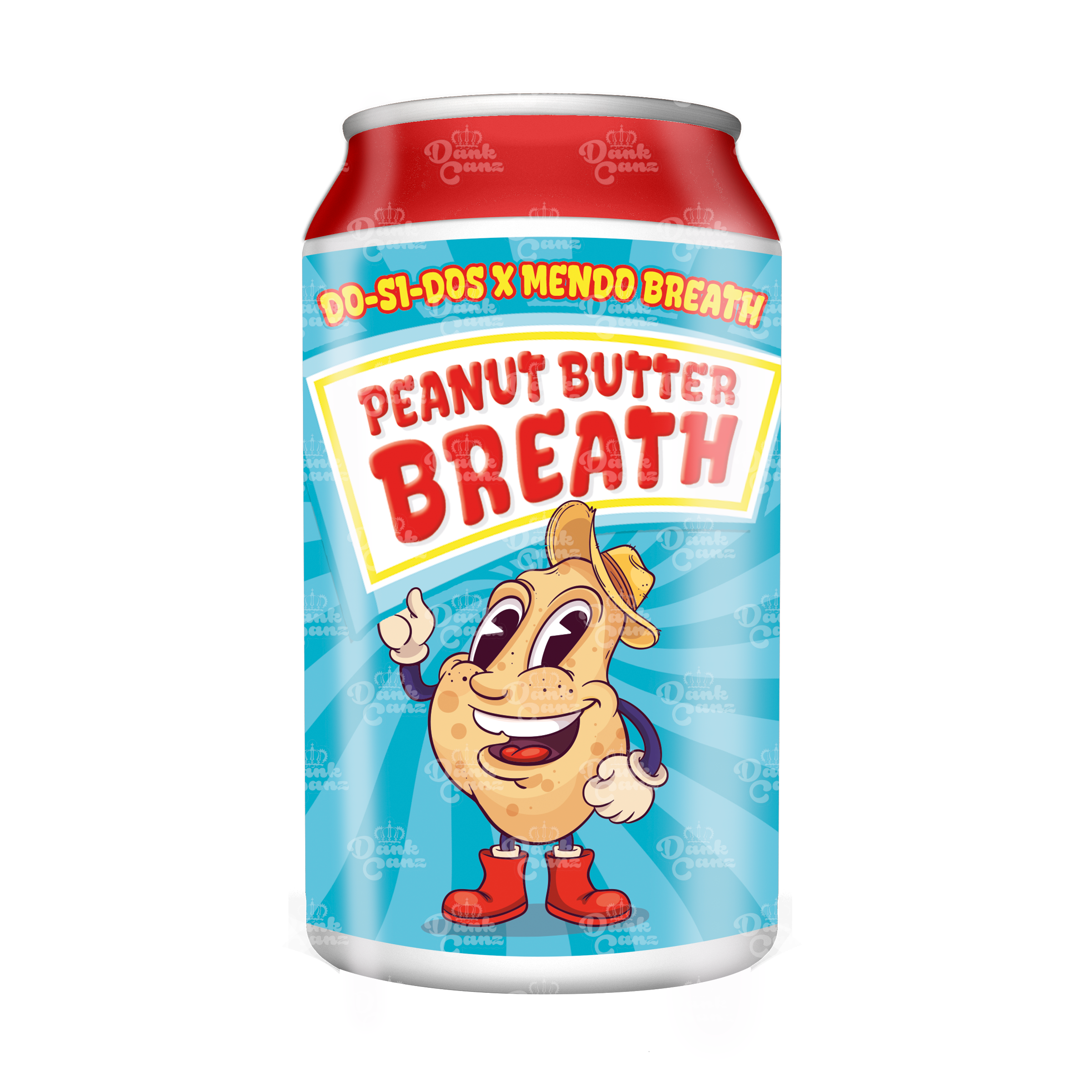 Peanut Butter Breath 3.5g Plastic Soda Cans - DC Packaging Custom Cannabis Packaging
