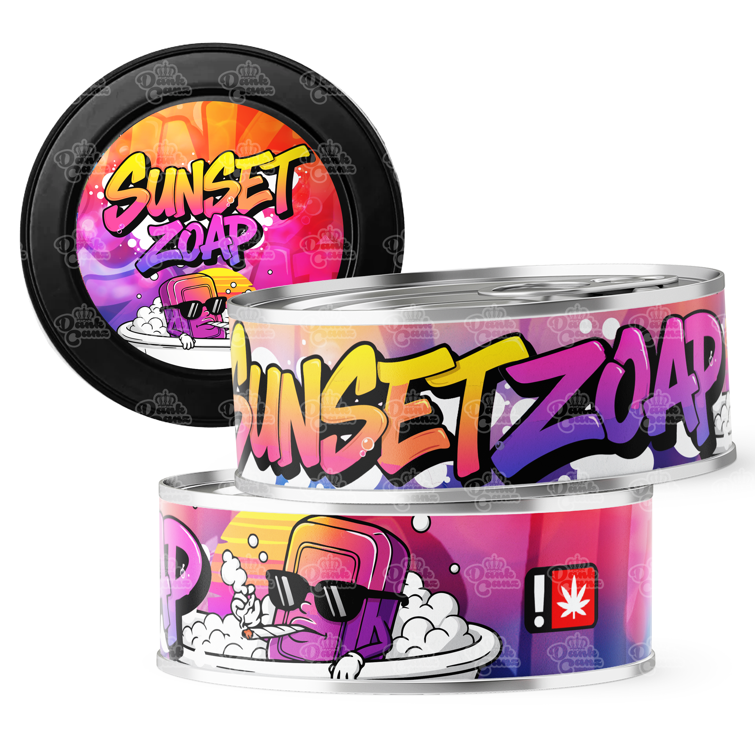 Sunset Zoap 3.5g Self Seal Tins - DC Packaging Custom Cannabis Packaging