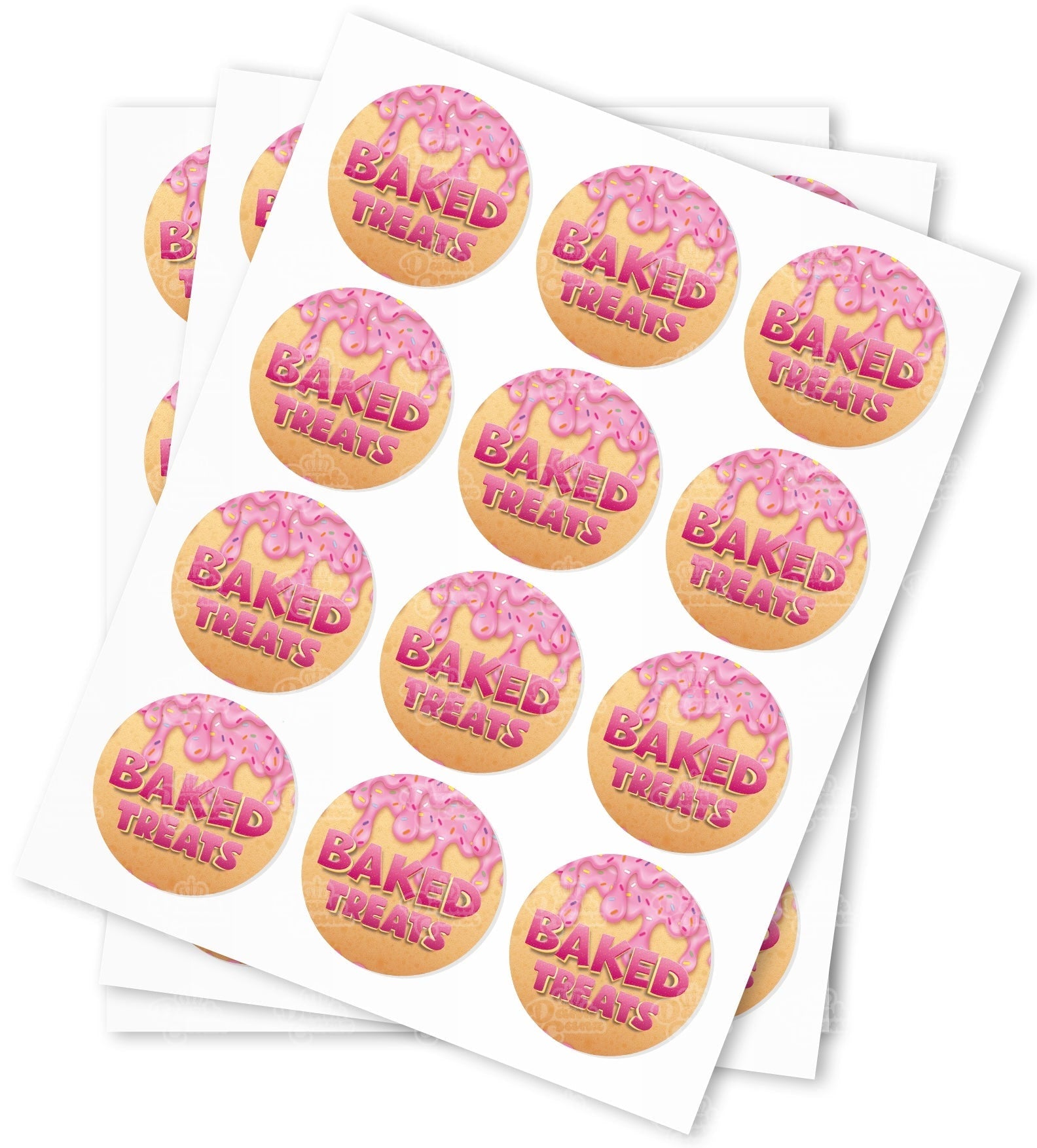 Baked Treats Strain Stickers - DC Packaging Custom Cannabis Packaging