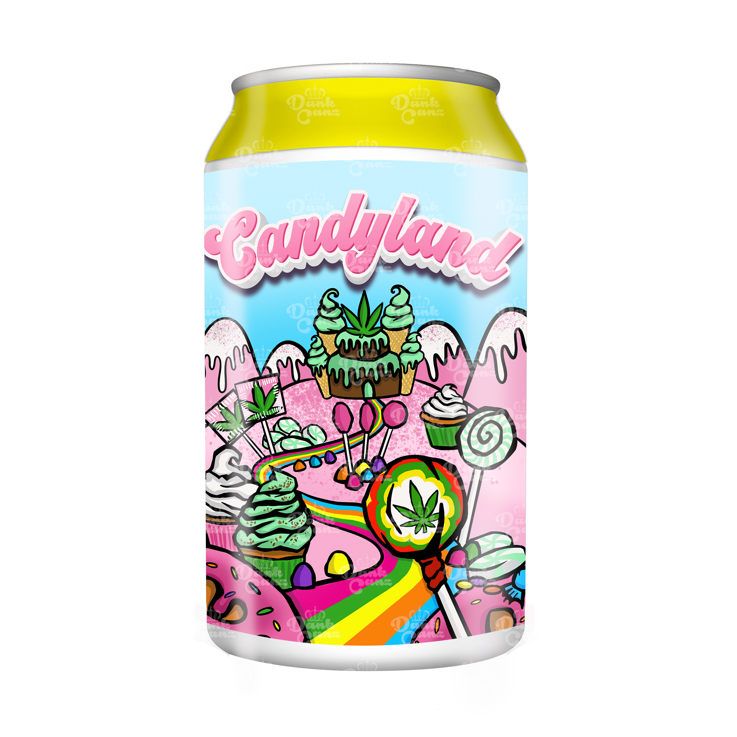 Candyland 3.5g Plastic Soda Cans - DC Packaging Custom Cannabis Packaging