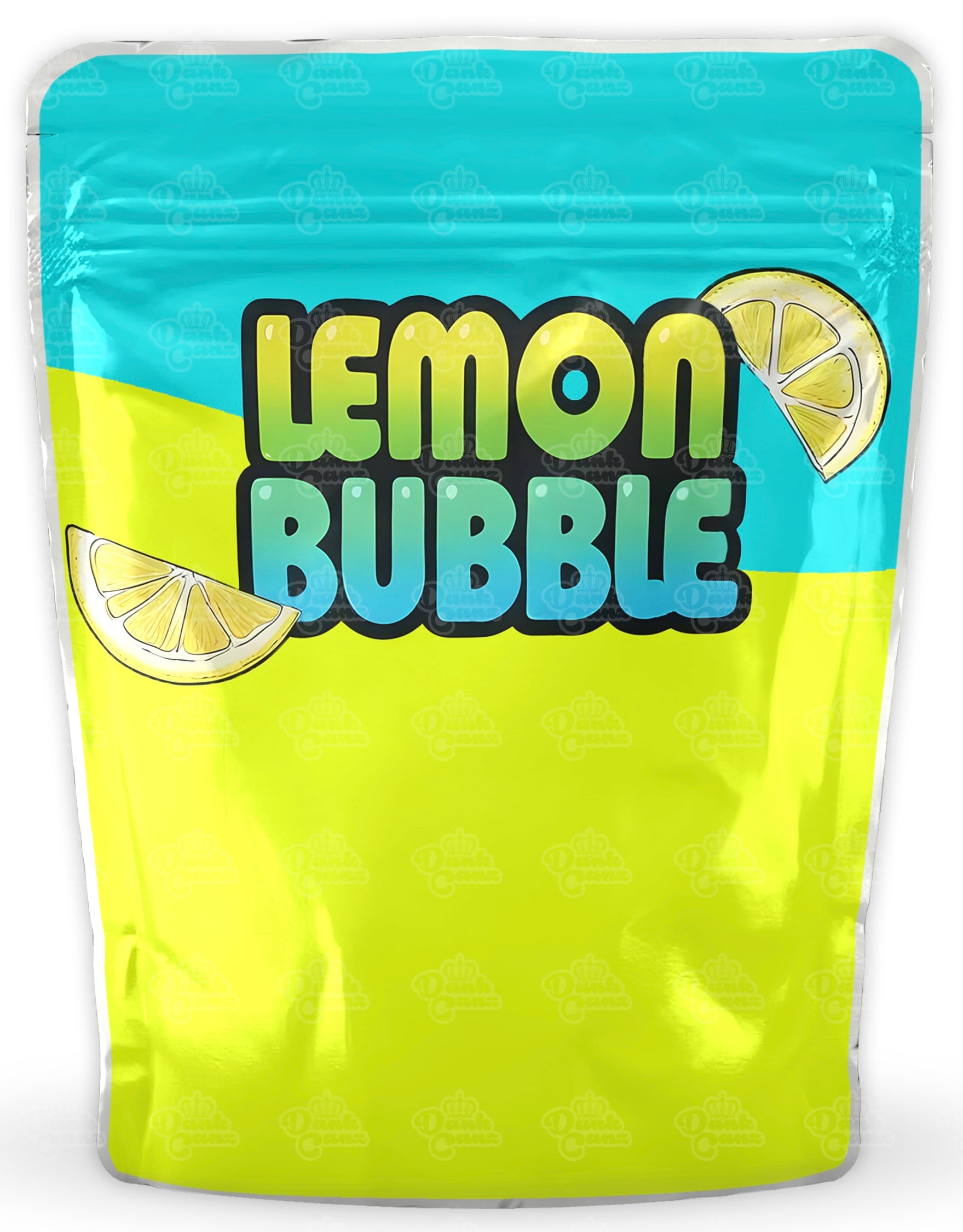 Lemon Bubble Mylar Bags - DC Packaging Custom Cannabis Packaging