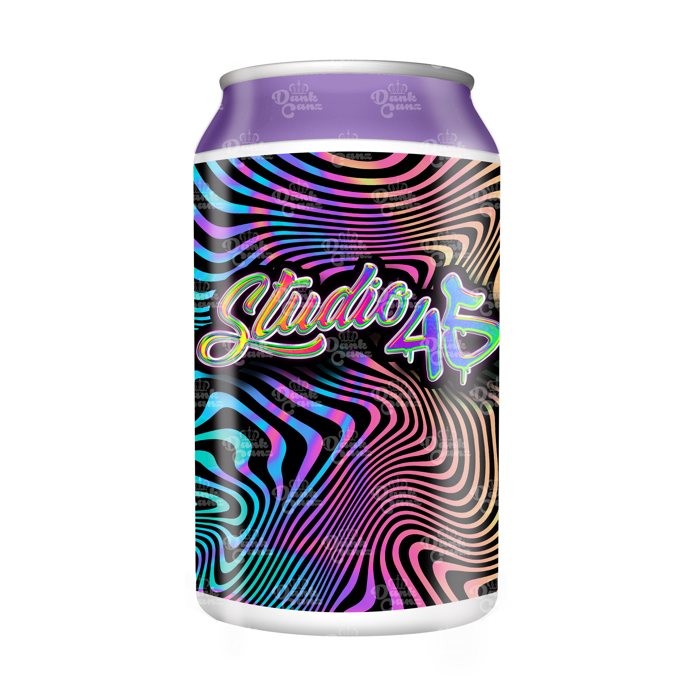 Studio 45 3.5g Plastic Soda Cans - DC Packaging Custom Cannabis Packaging