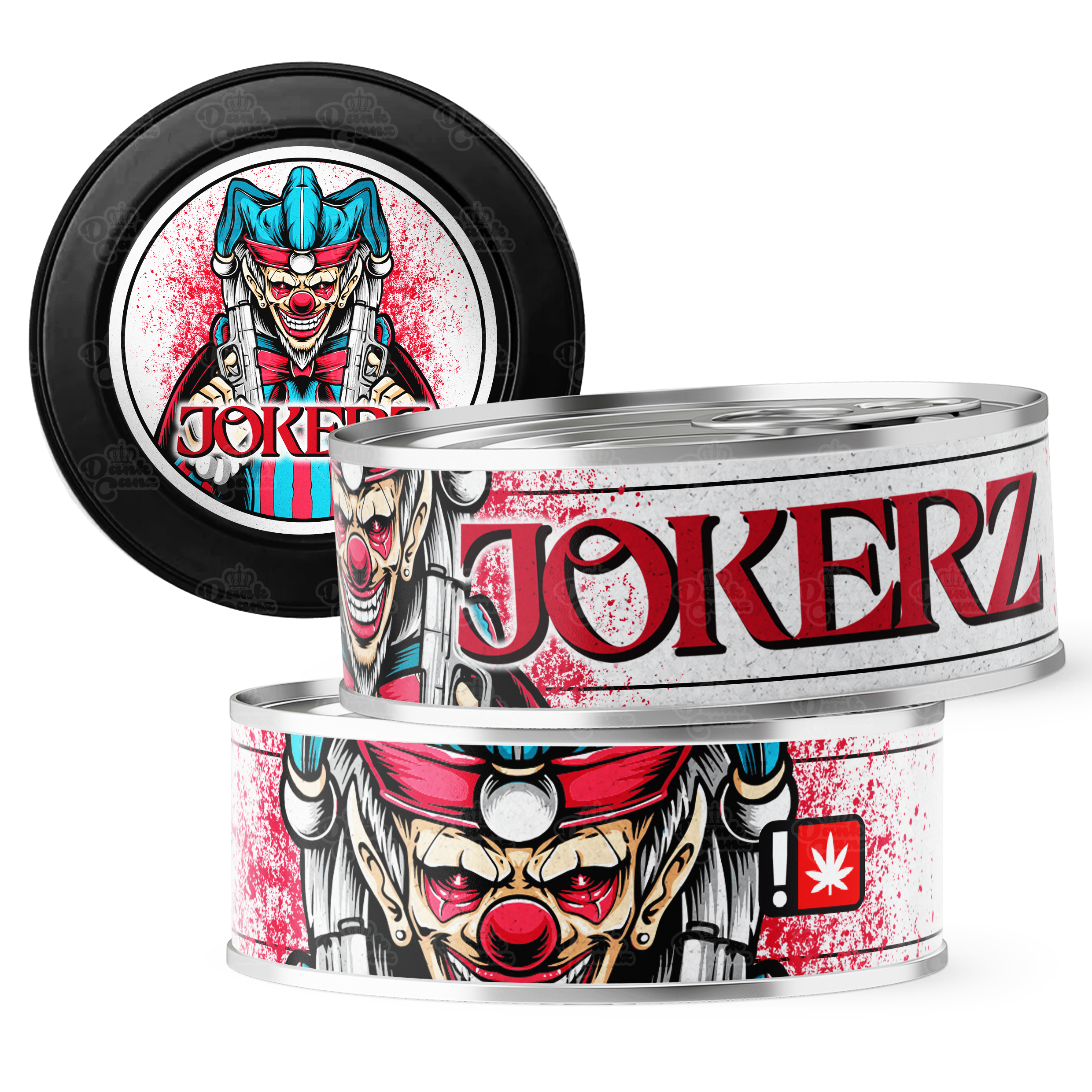 Jokerz 3.5g Self Seal Tins - DC Packaging Custom Cannabis Packaging