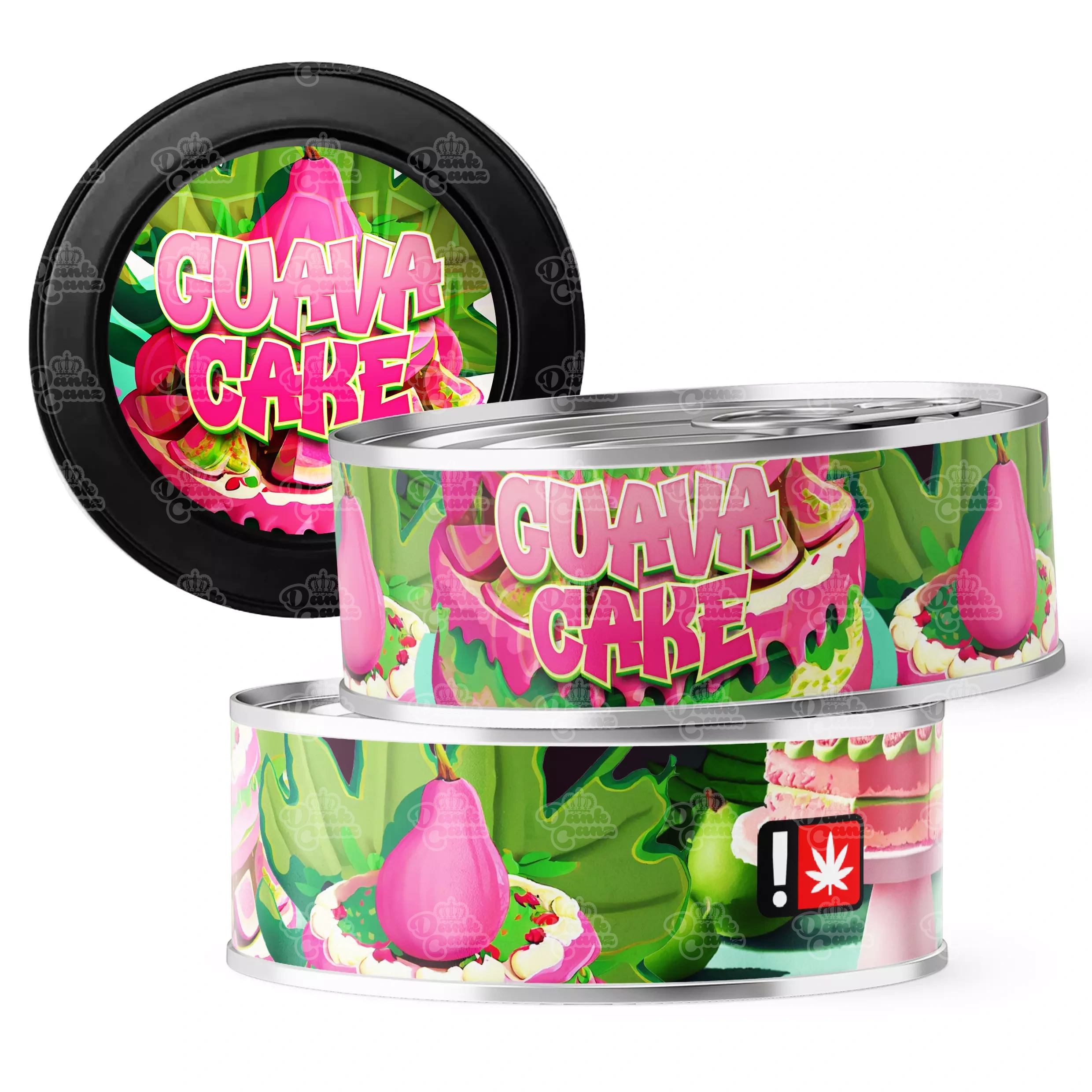 Guava Cake 3.5g Self Seal Tins - DC Packaging Custom Cannabis Packaging