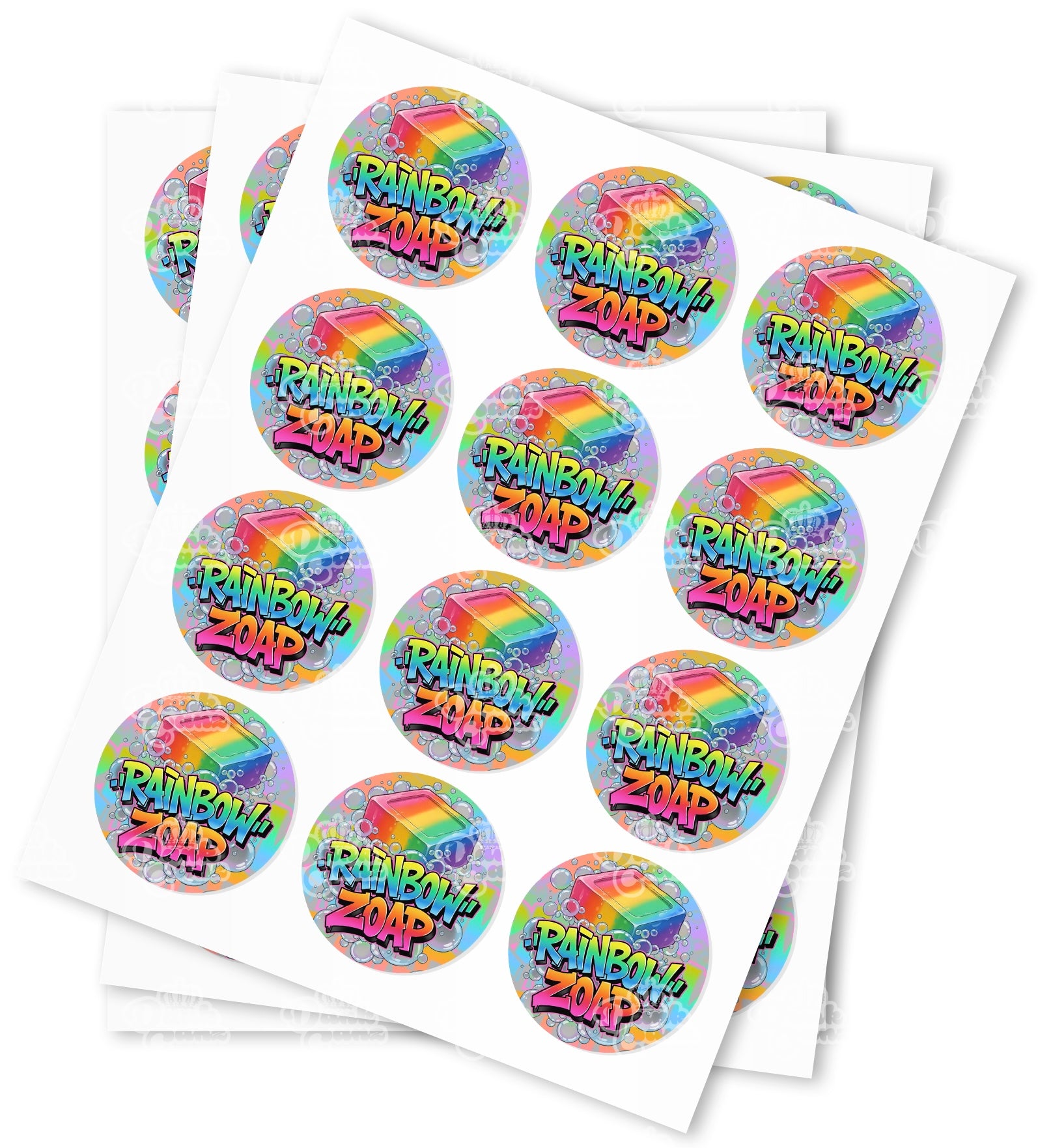Rainbow Zoap Strain Stickers - DC Packaging Custom Cannabis Packaging