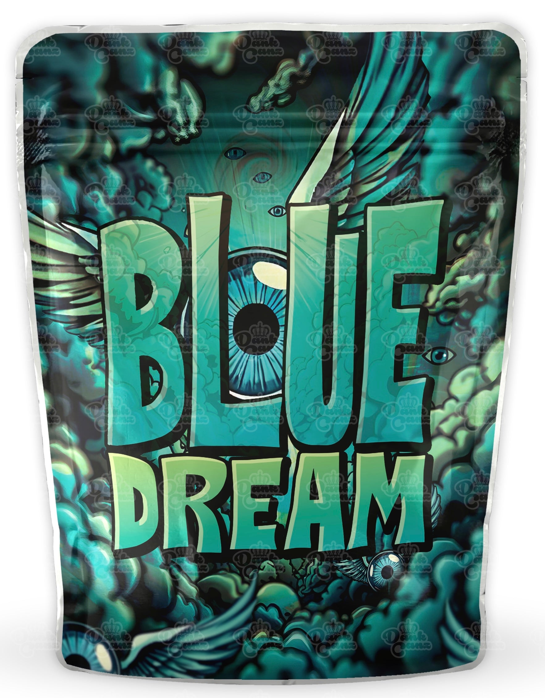 Blue Dream Mylar Bags - DC Packaging Custom Cannabis Packaging
