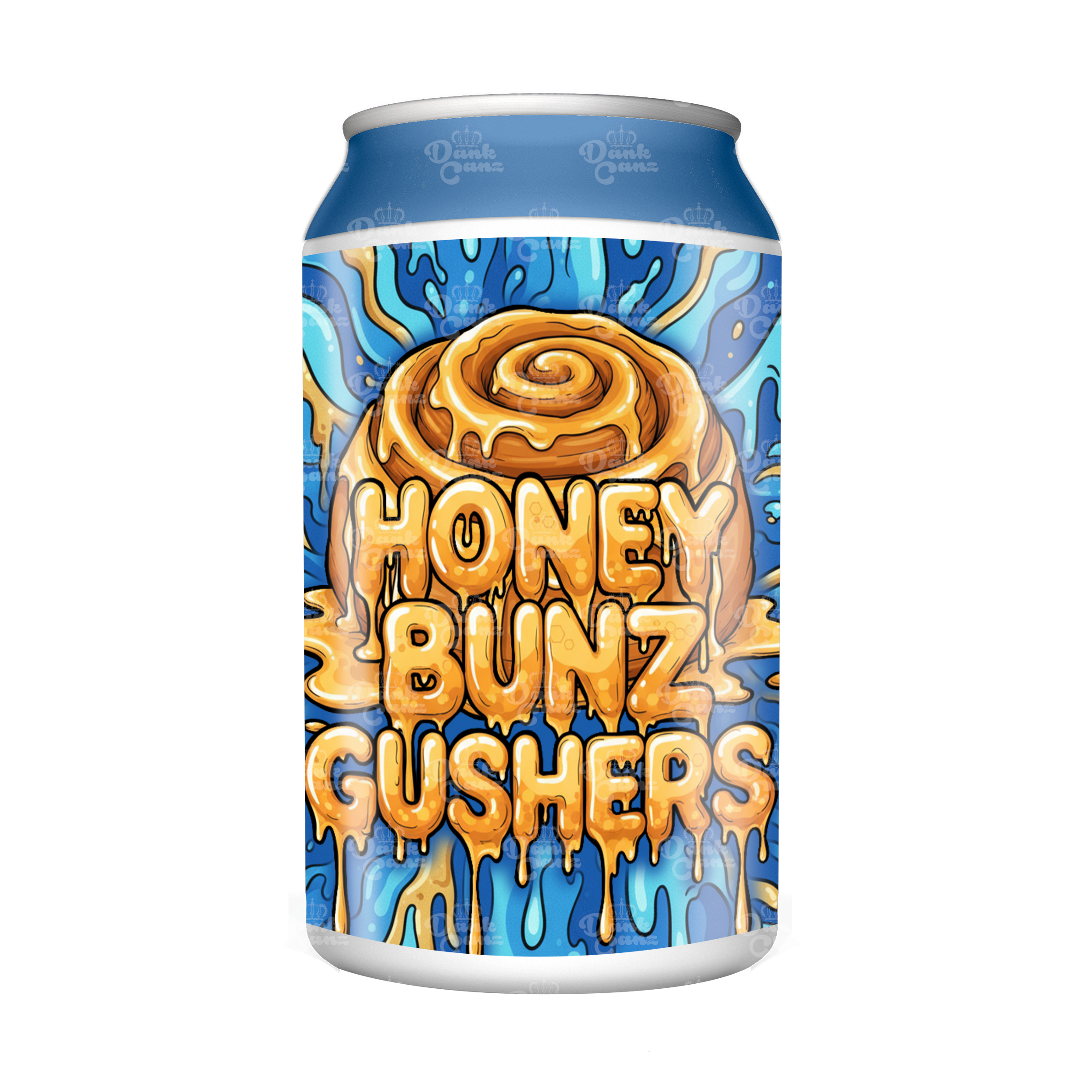 Honey Bunz Gushers 3.5g Plastic Soda Cans - DC Packaging Custom Cannabis Packaging