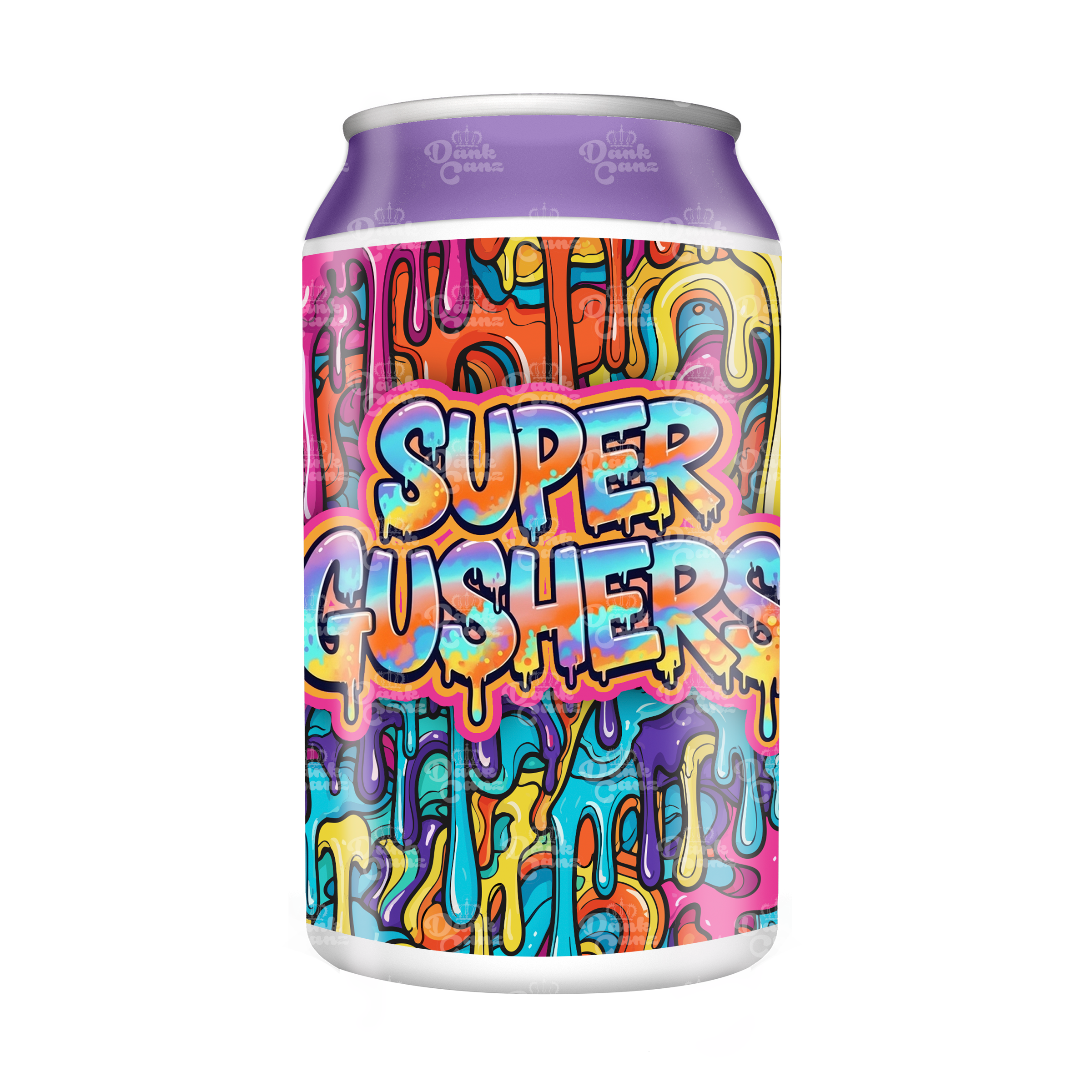 Super Gushers 3.5g Plastic Soda Cans - DC Packaging Custom Cannabis Packaging