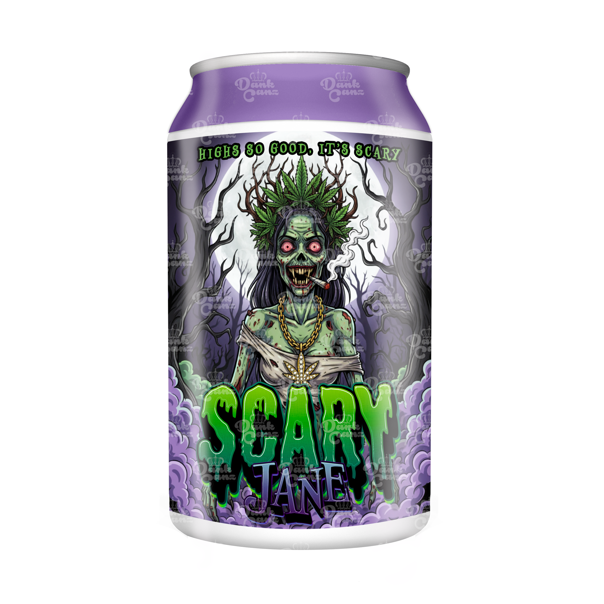 Scary Jane 3.5g Plastic Soda Cans - DC Packaging Custom Cannabis Packaging