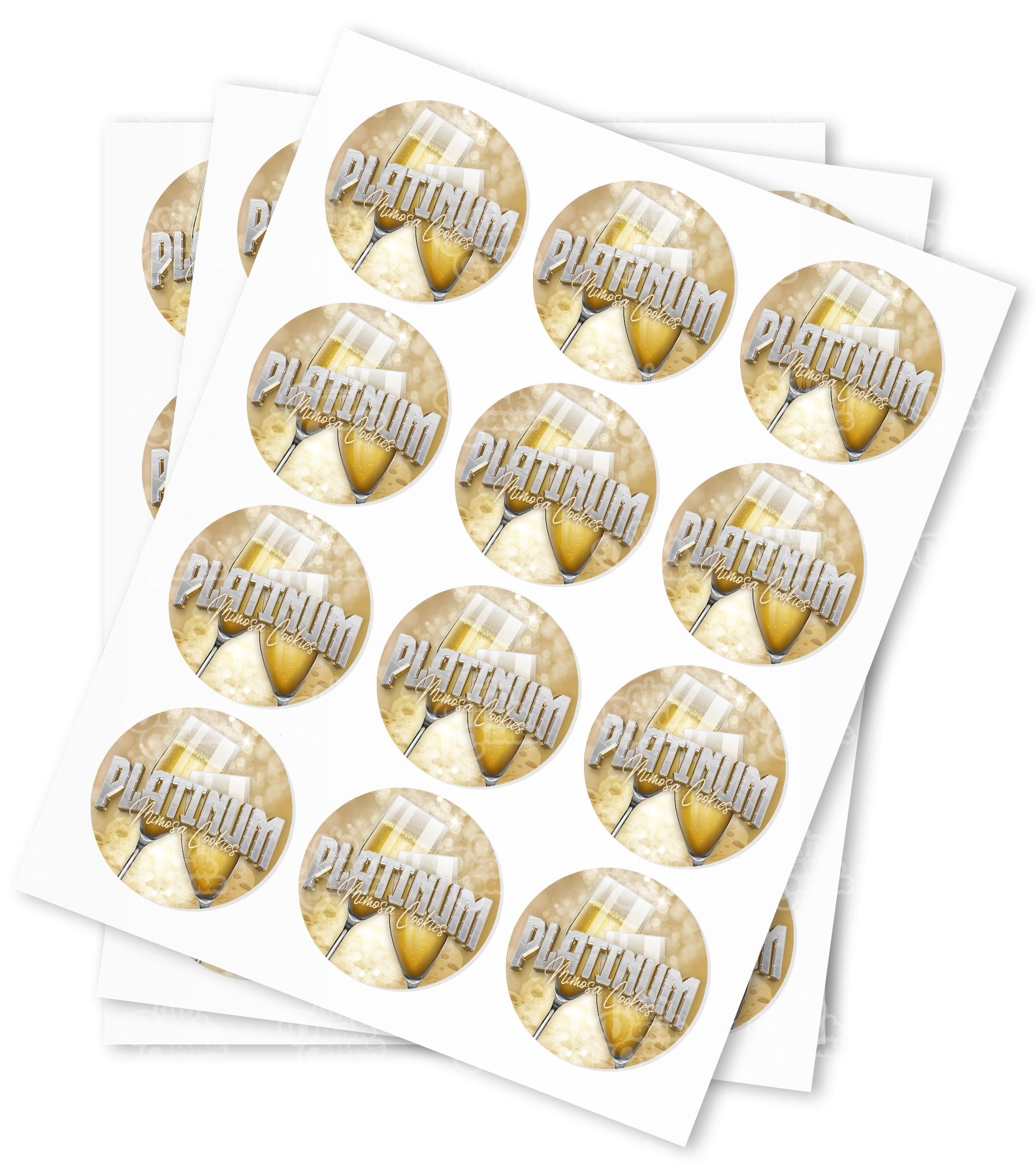 Platinum Mimosa Cookies Strain Stickers - DC Packaging Custom Cannabis Packaging