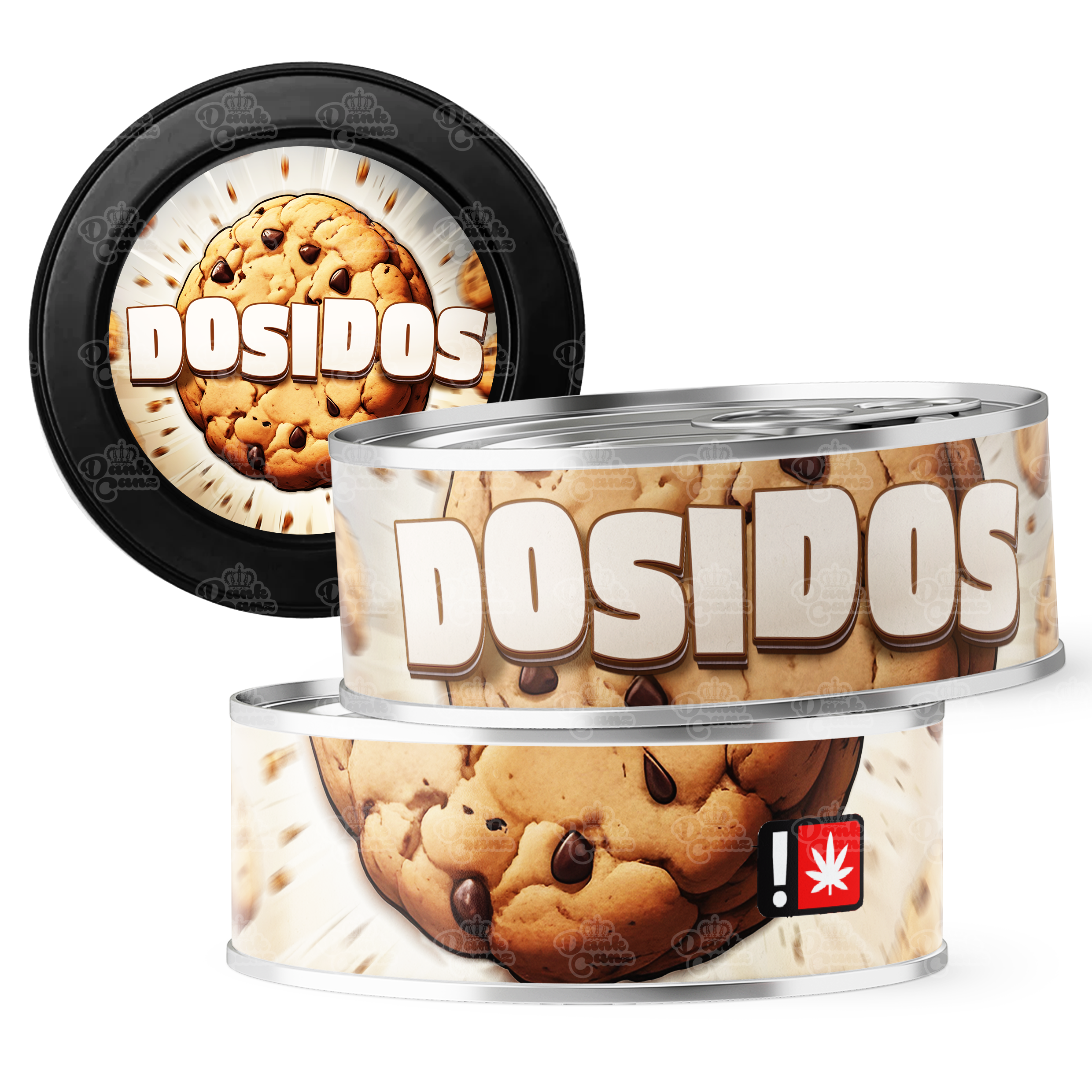 Dosidos 3.5g Self Seal Tins - DC Packaging Custom Cannabis Packaging