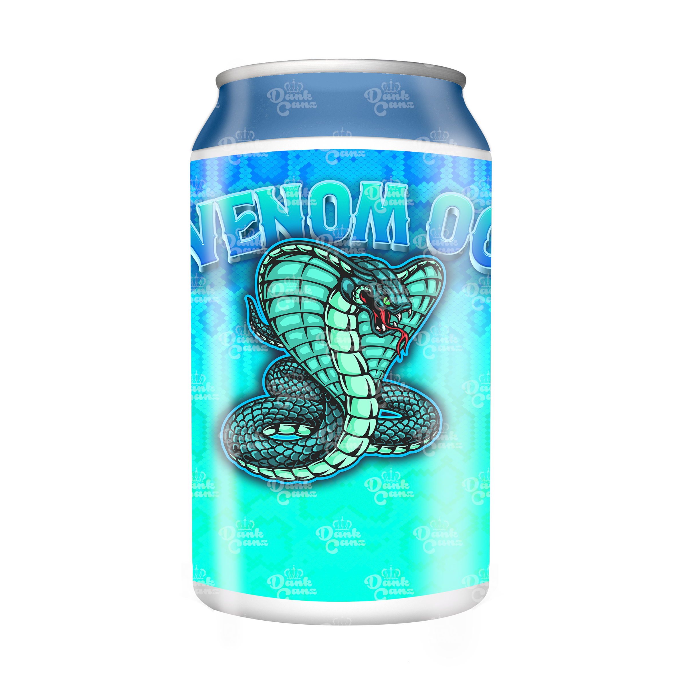 Venom OG 3.5g Plastic Soda Cans - DC Packaging Custom Cannabis Packaging