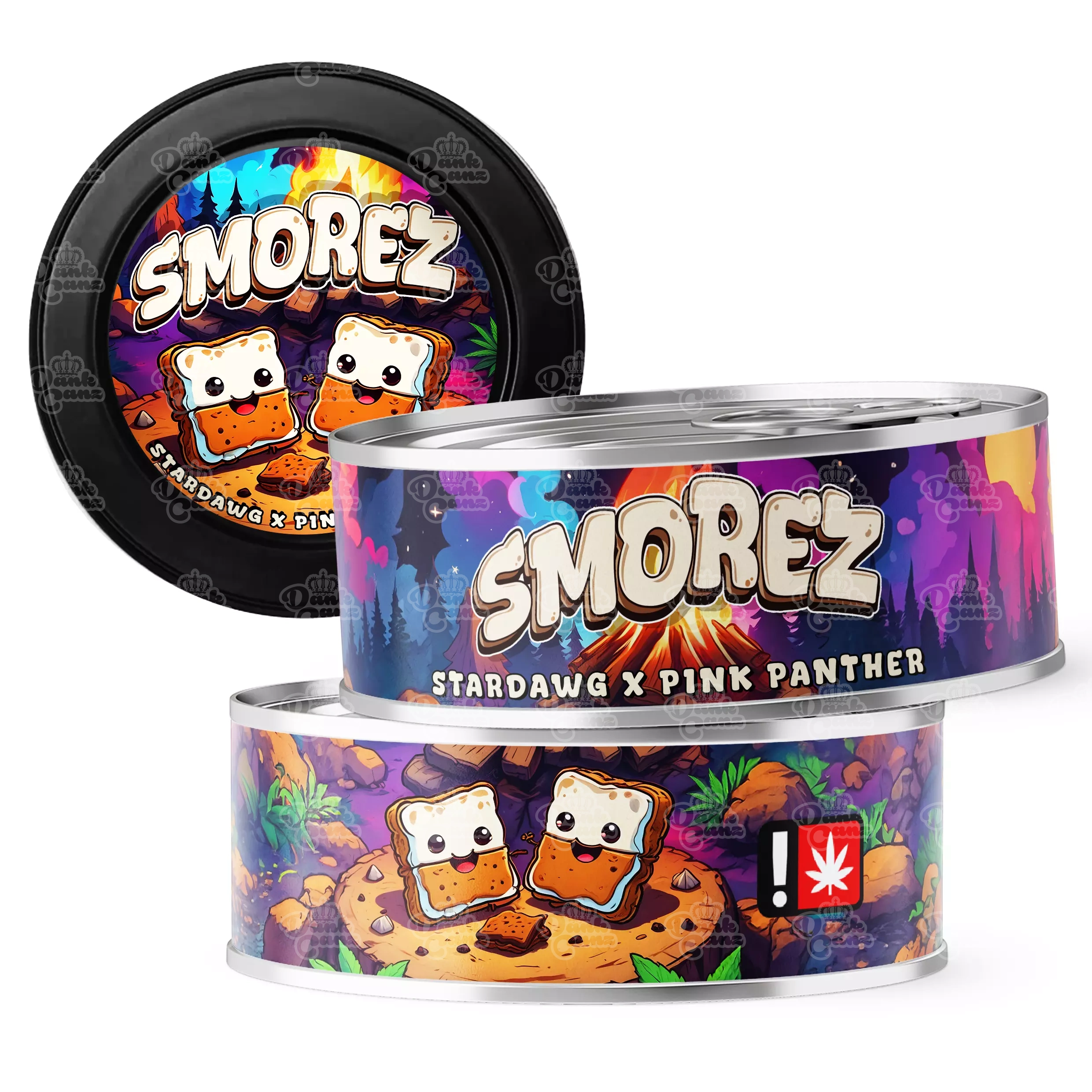 Smorez 3.5g Self Seal Tins - DC Packaging Custom Cannabis Packaging