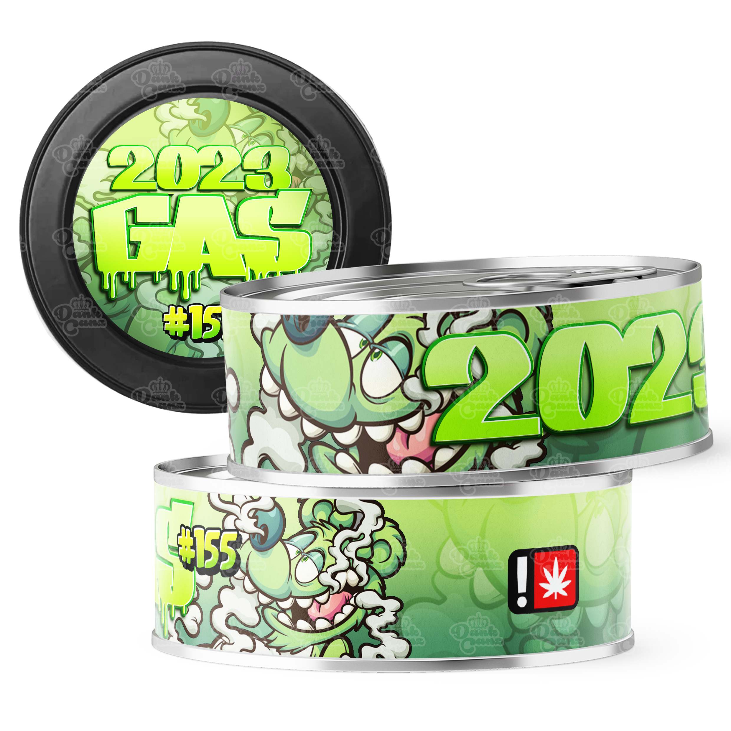 2023 Gas #155 3.5g Self Seal Tins - DC Packaging Custom Cannabis Packaging