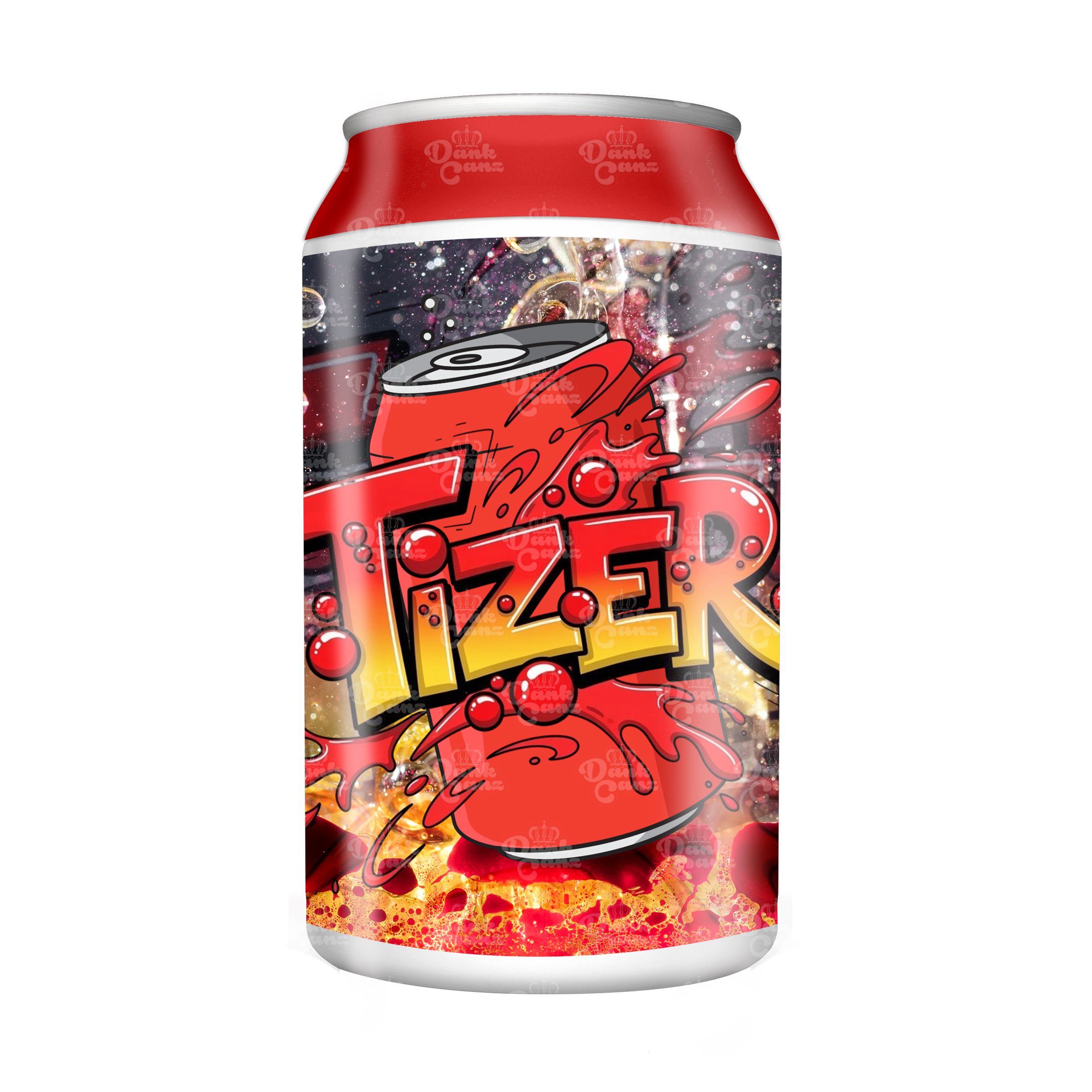 Tizer 3.5g Plastic Soda Cans - DC Packaging Custom Cannabis Packaging