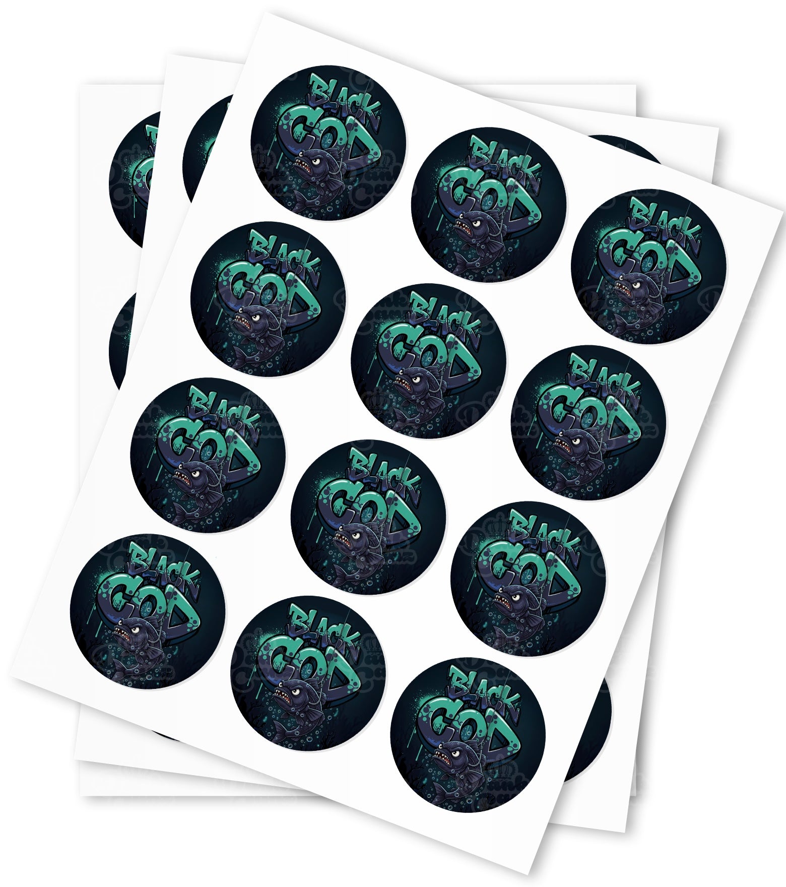 Black Cod Strain Stickers - DC Packaging Custom Cannabis Packaging