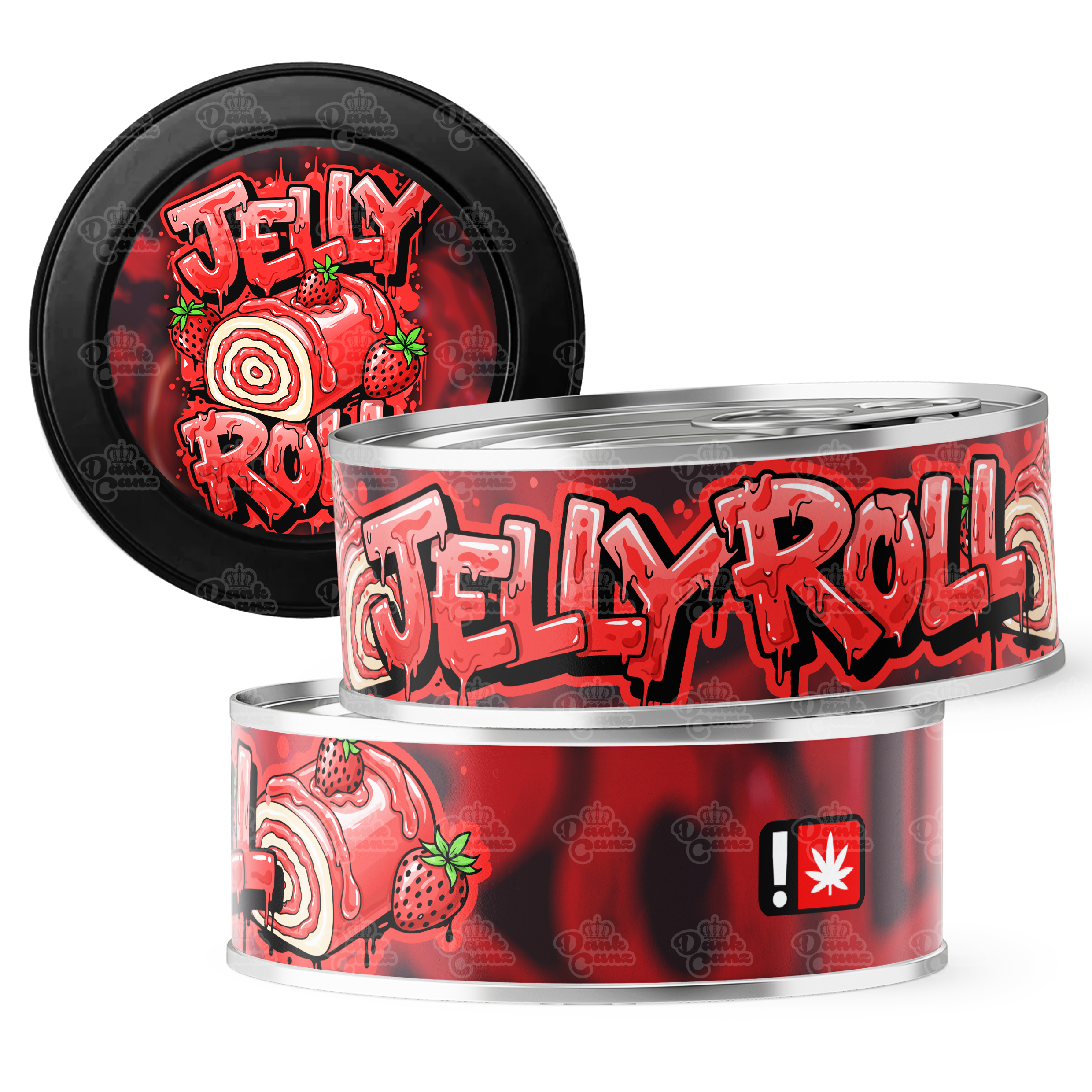 Jelly Roll 3.5g Self Seal Tins - DC Packaging Custom Cannabis Packaging