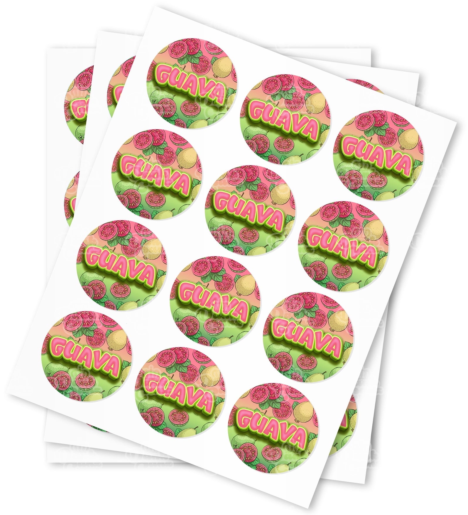 Guava Stickers - DC Packaging Custom Cannabis Packaging