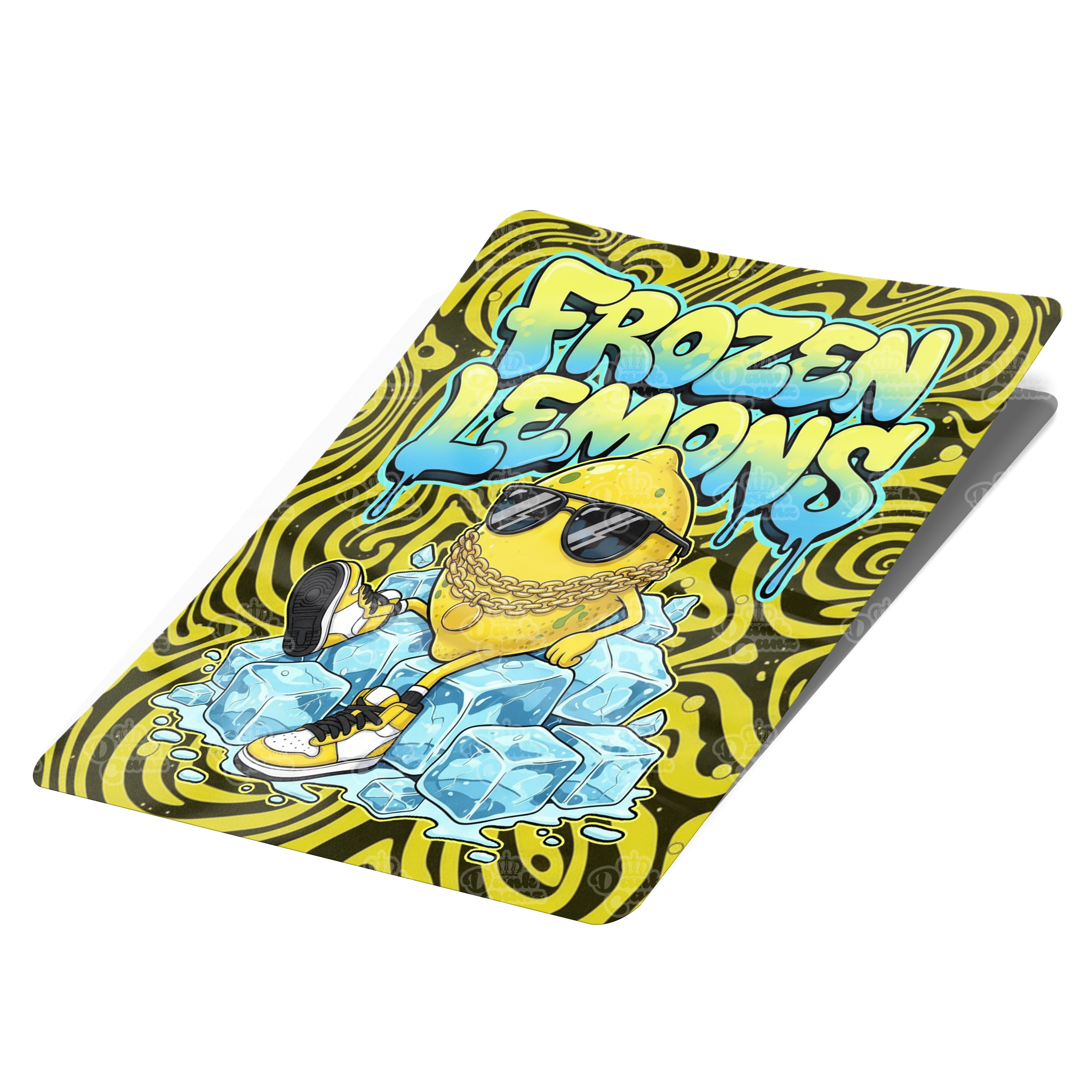 Frozen Lemons Mylar Bag Labels - Labels only - DC Packaging Custom Cannabis Packaging
