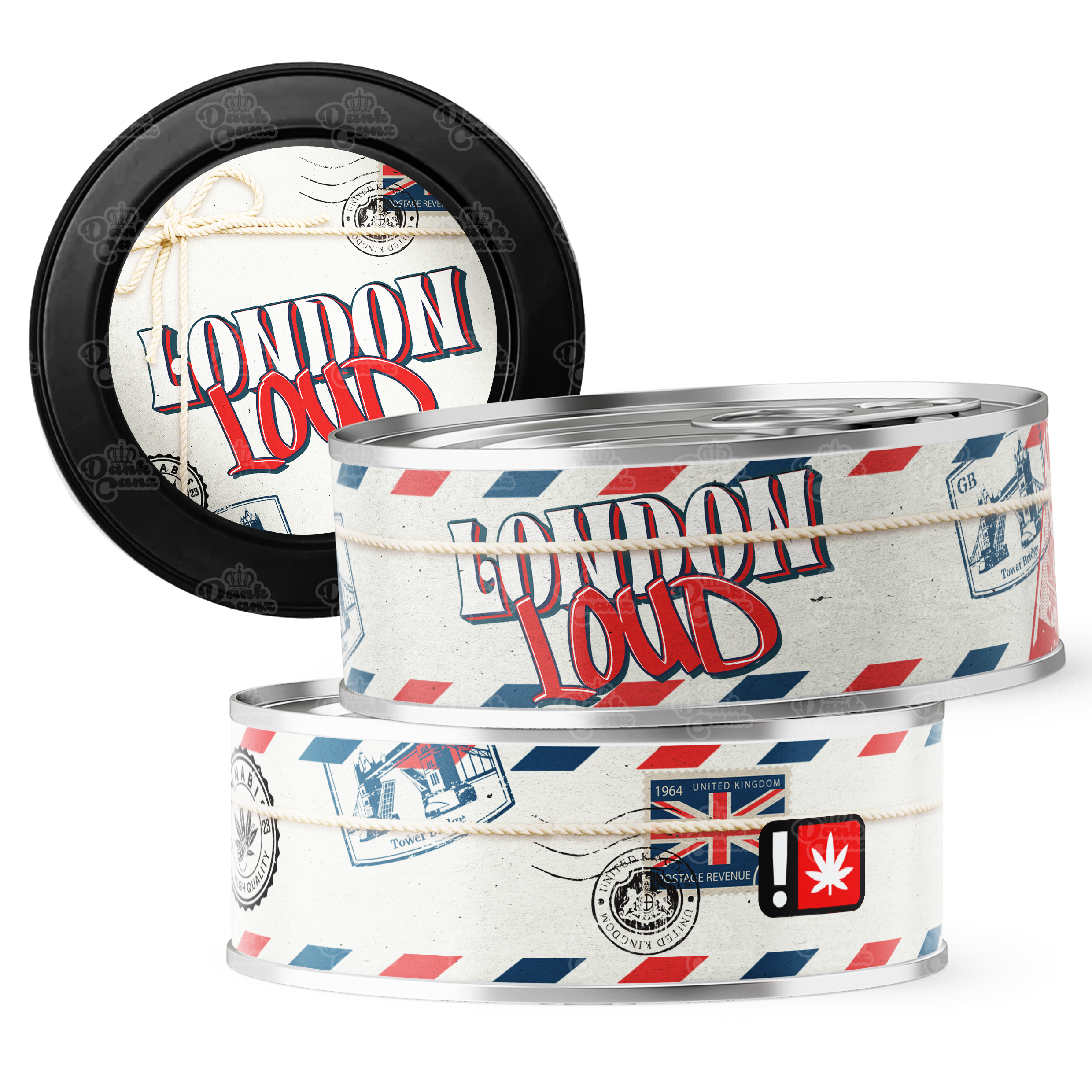London Loud 3.5g Self Seal Tins - DC Packaging Custom Cannabis Packaging