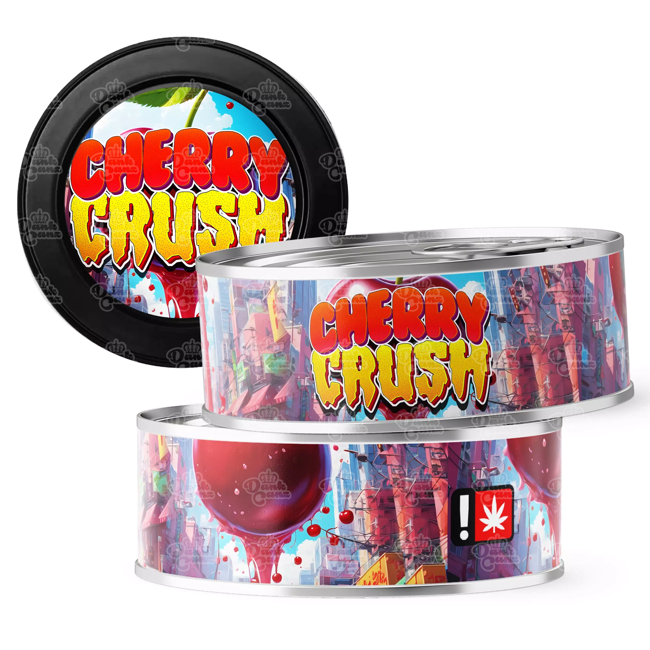 Cherry Crush 3.5g Self Seal Tins - DC Packaging Custom Cannabis Packaging