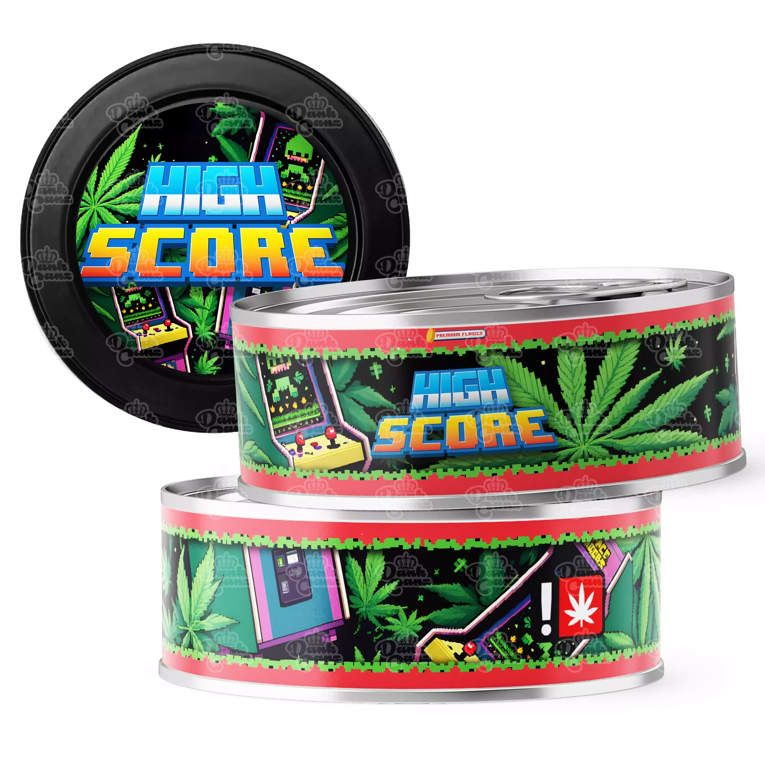 High Score 3.5g Self Seal Tins - DC Packaging Custom Cannabis Packaging