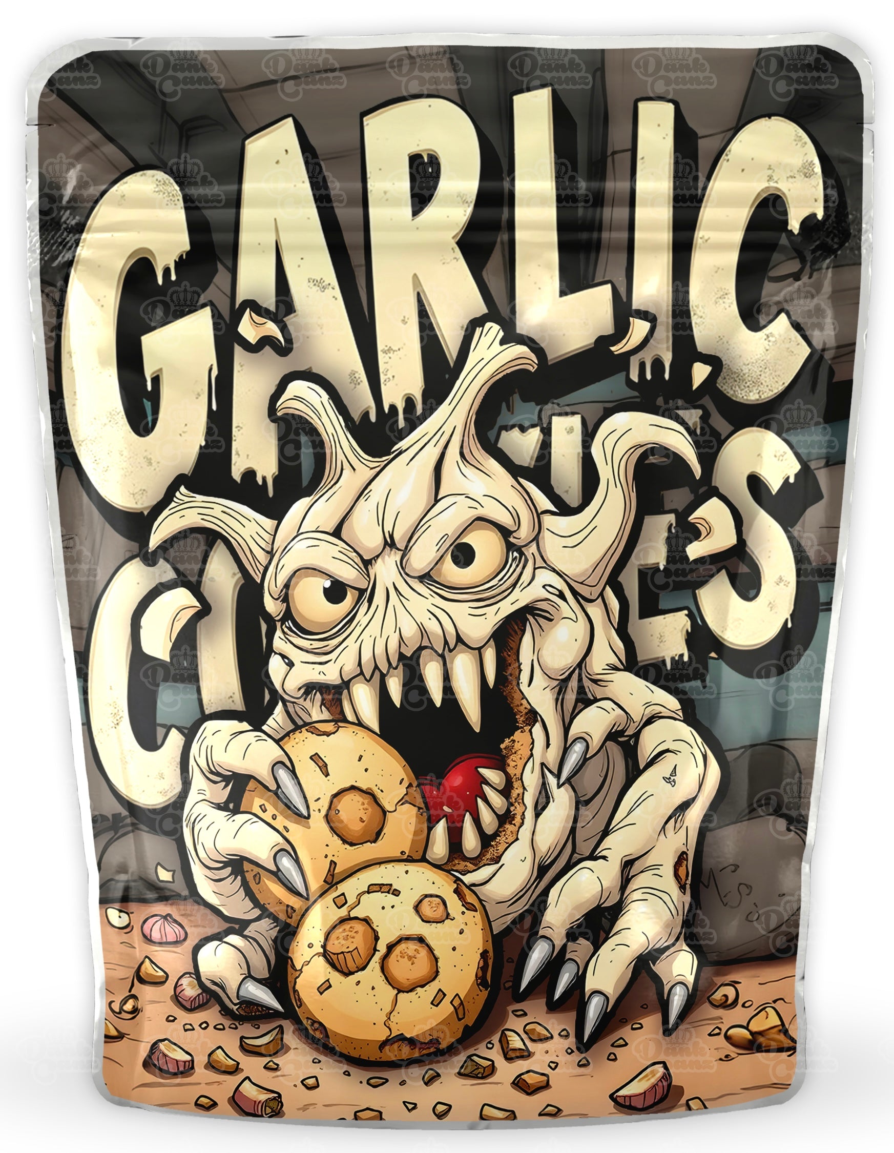 Garlic Cookies Mylar Bags - DC Packaging Custom Cannabis Packaging