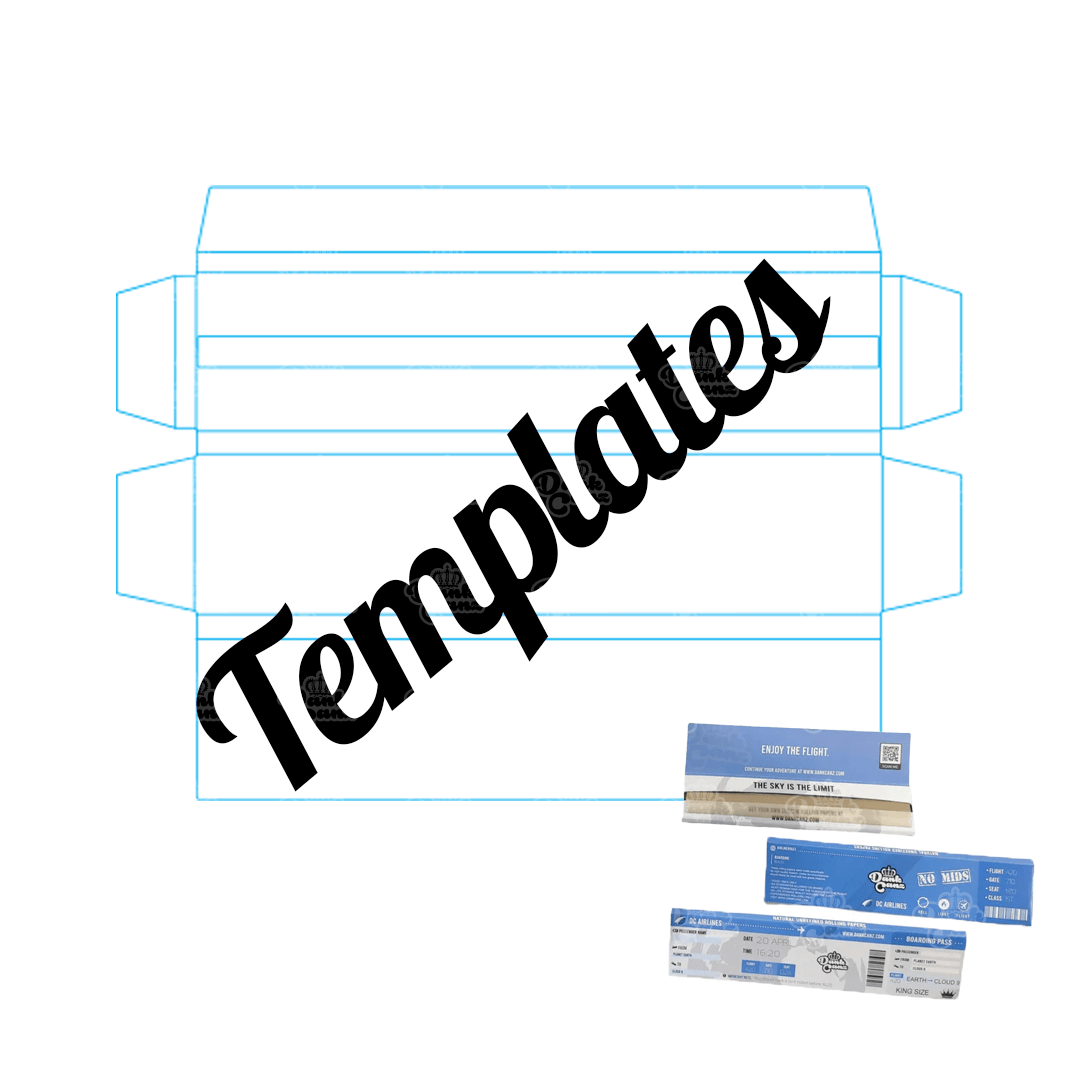 Rolling Paper & Box Template - DC Packaging Custom Cannabis Packaging