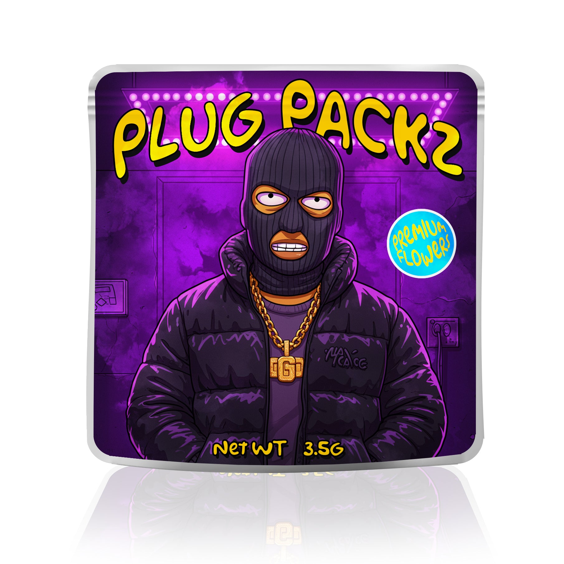 1g - 3.5g Custom Mylar Bags (Labelled) - DC Packaging Custom Cannabis Packaging