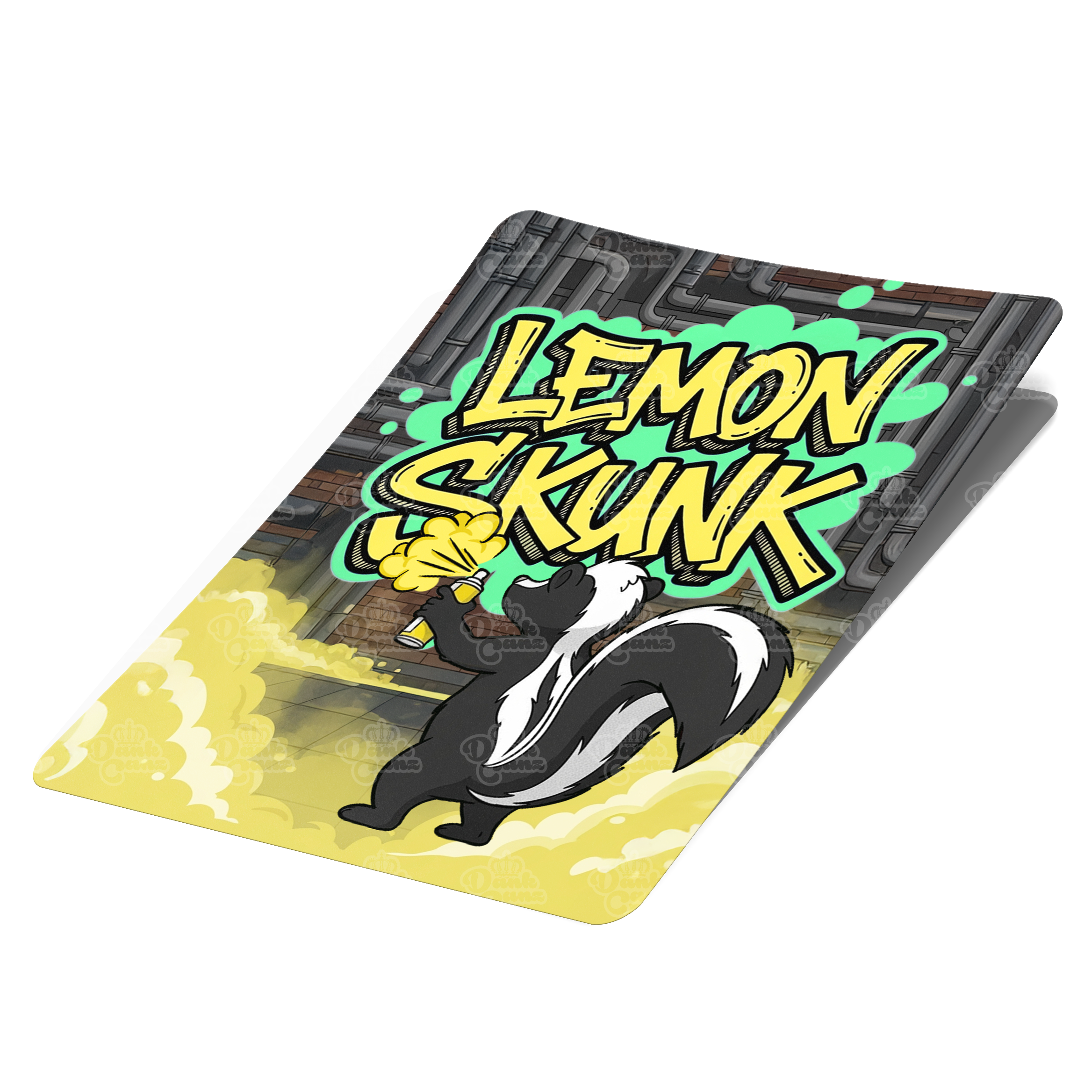 Lemon Skunk Mylar Bag Labels - Labels only - DC Packaging Custom Cannabis Packaging