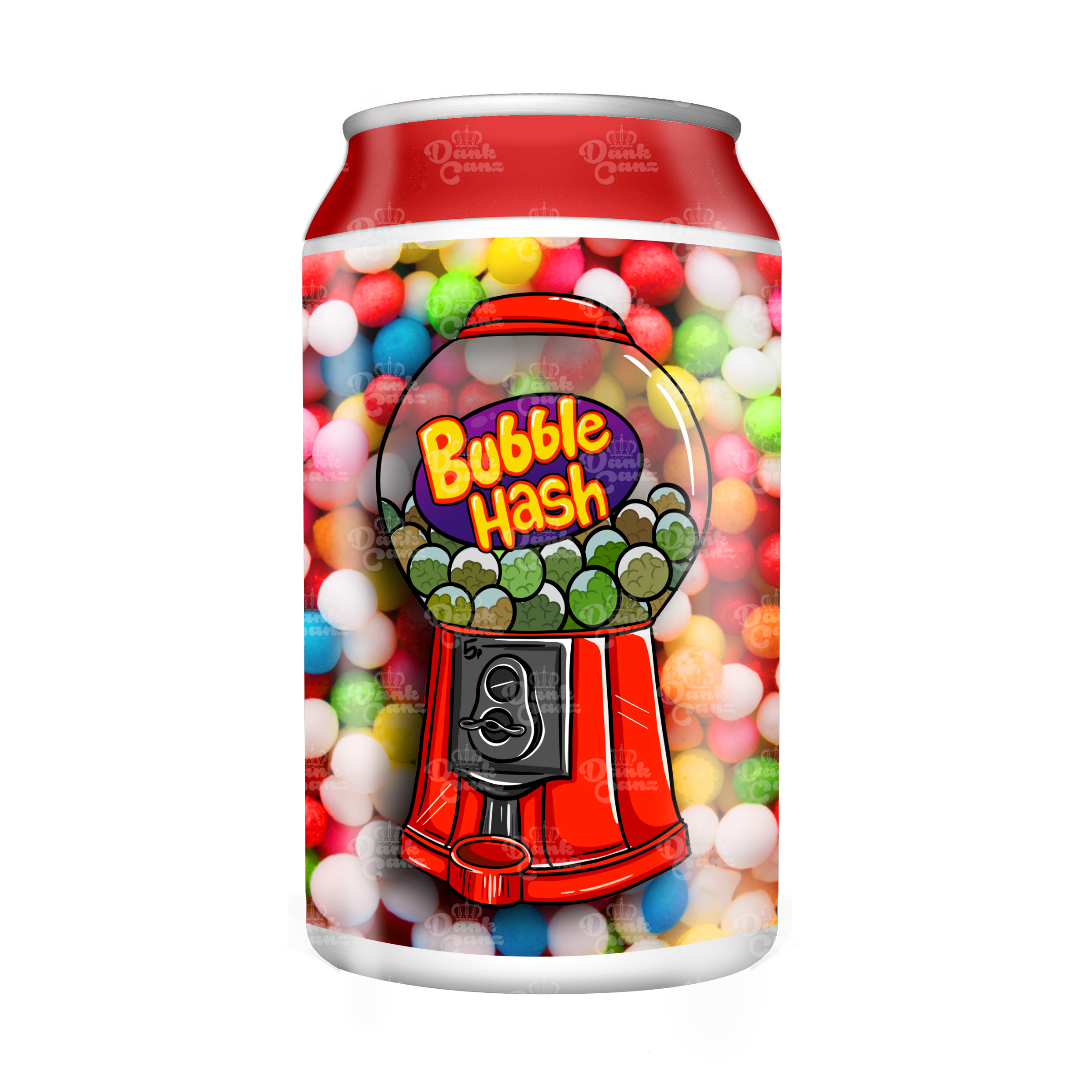 Bubble Hash 3.5g Plastic Soda Cans - DC Packaging Custom Cannabis Packaging