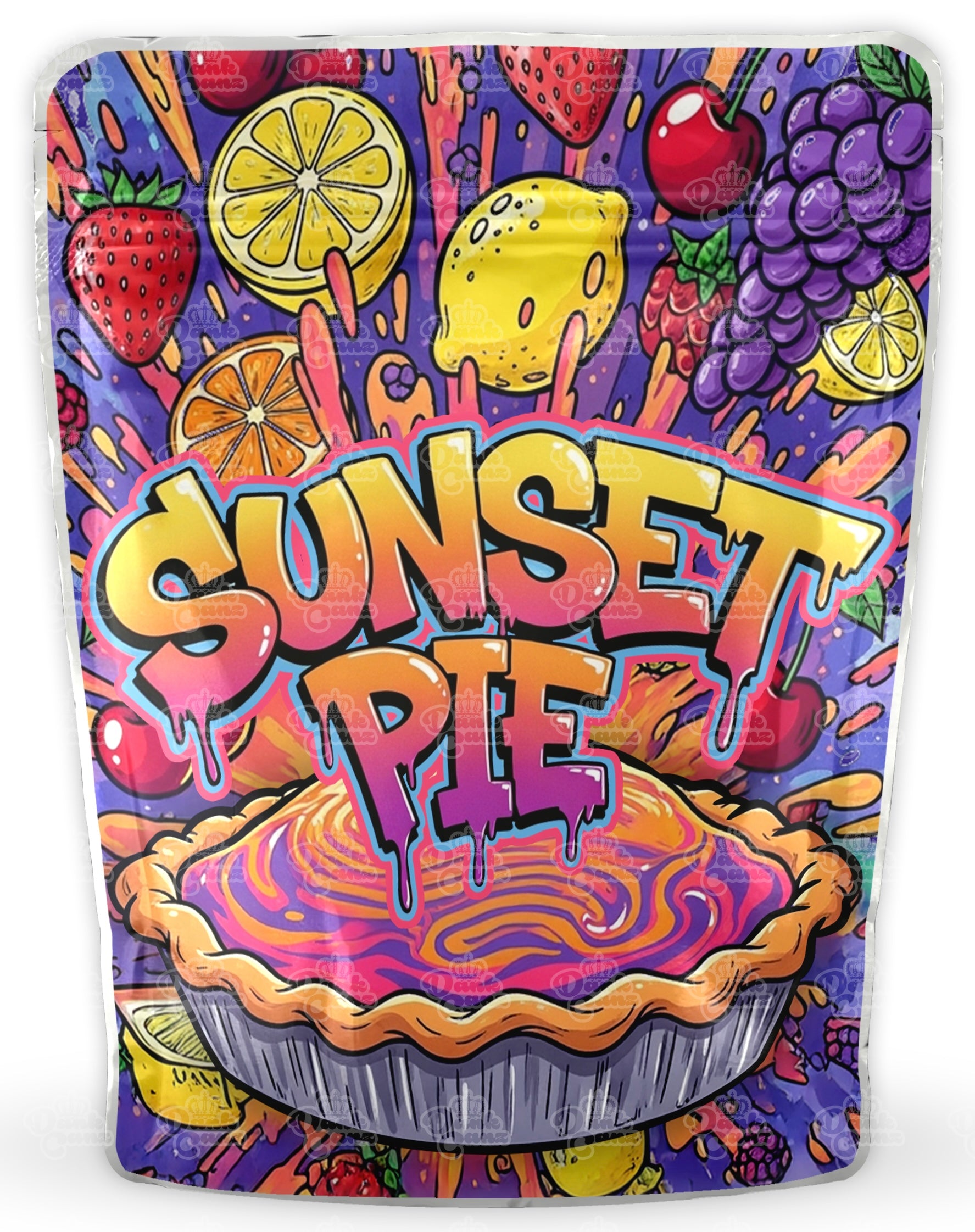 Sunset Pie Mylar Bags - DC Packaging Custom Cannabis Packaging