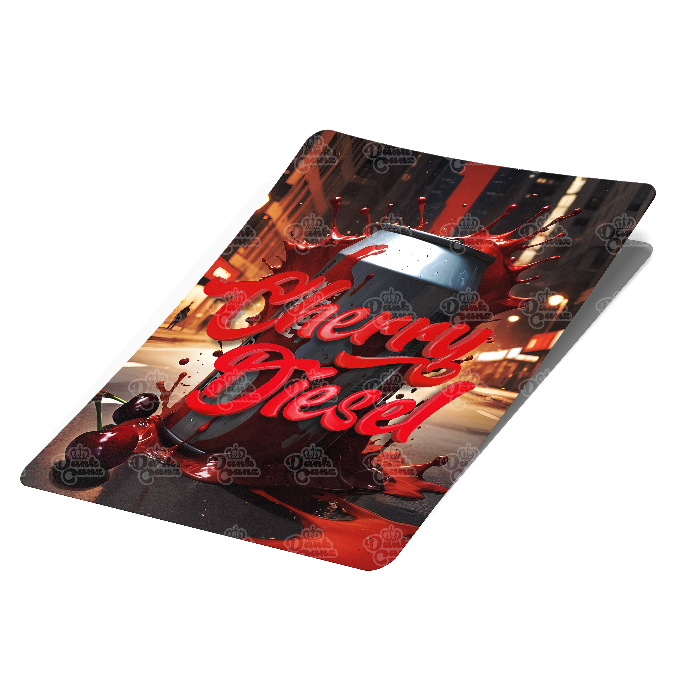 Cherry Diesel Mylar Bag Labels - Labels only - DC Packaging Custom Cannabis Packaging