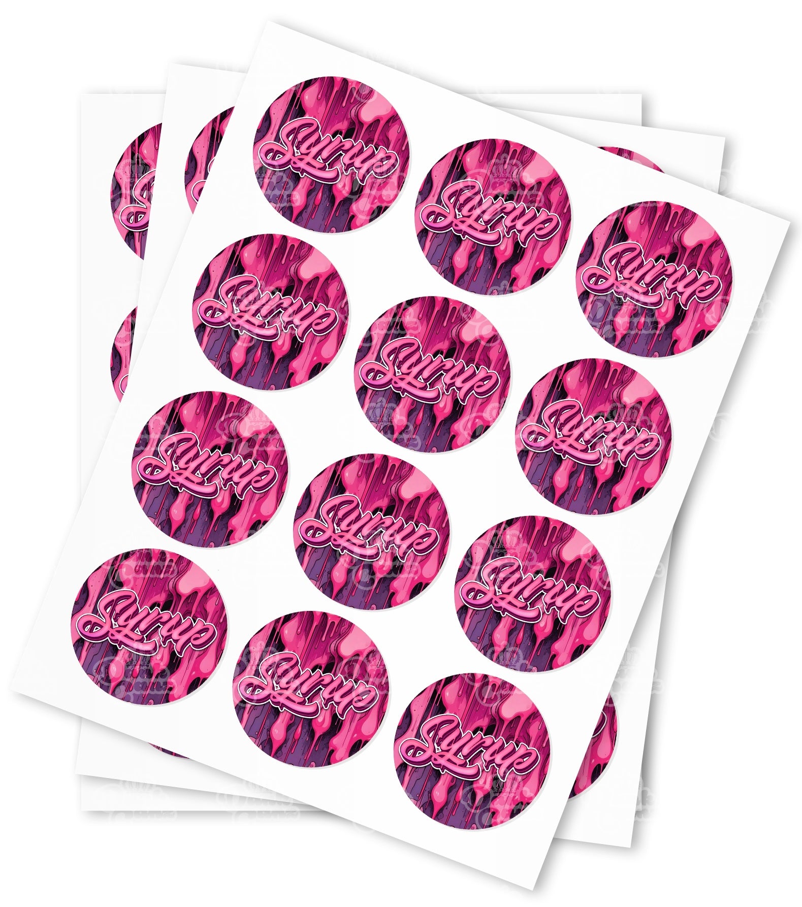 Syrup Strain Stickers - DC Packaging Custom Cannabis Packaging