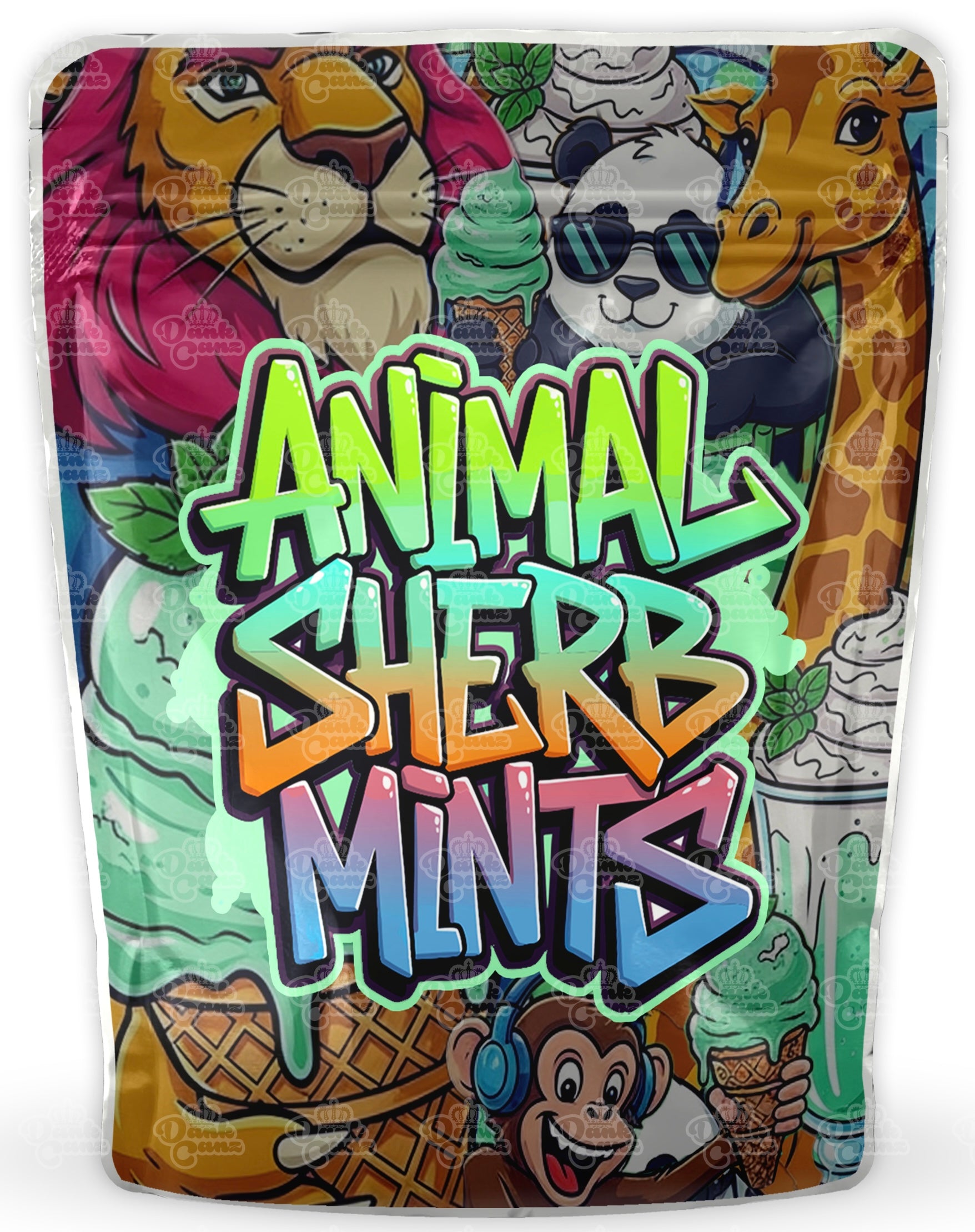 Animal Sherb Mints Mylar Bags - DC Packaging Custom Cannabis Packaging