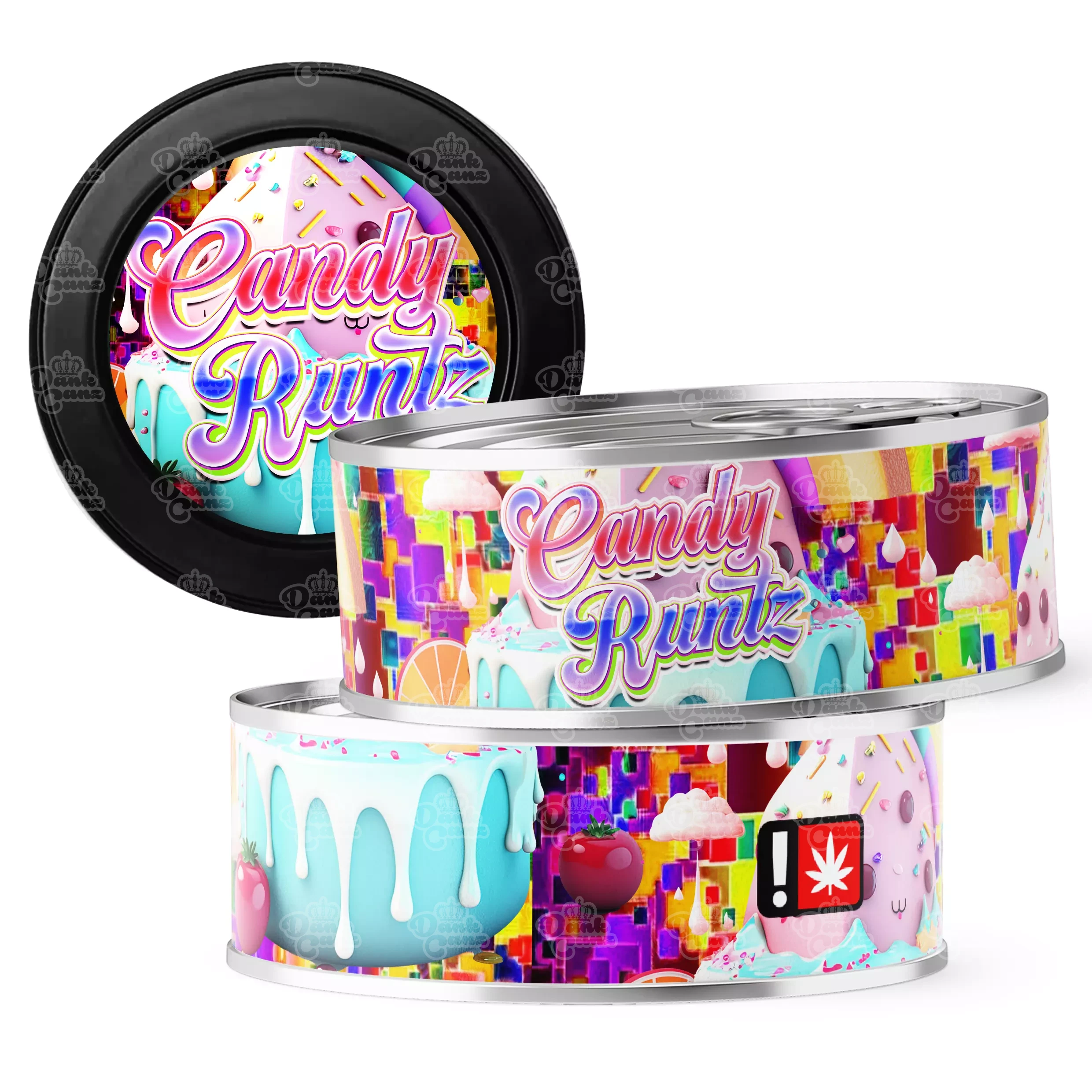 Candy Runtz 3.5g Self Seal Tins - DC Packaging Custom Cannabis Packaging