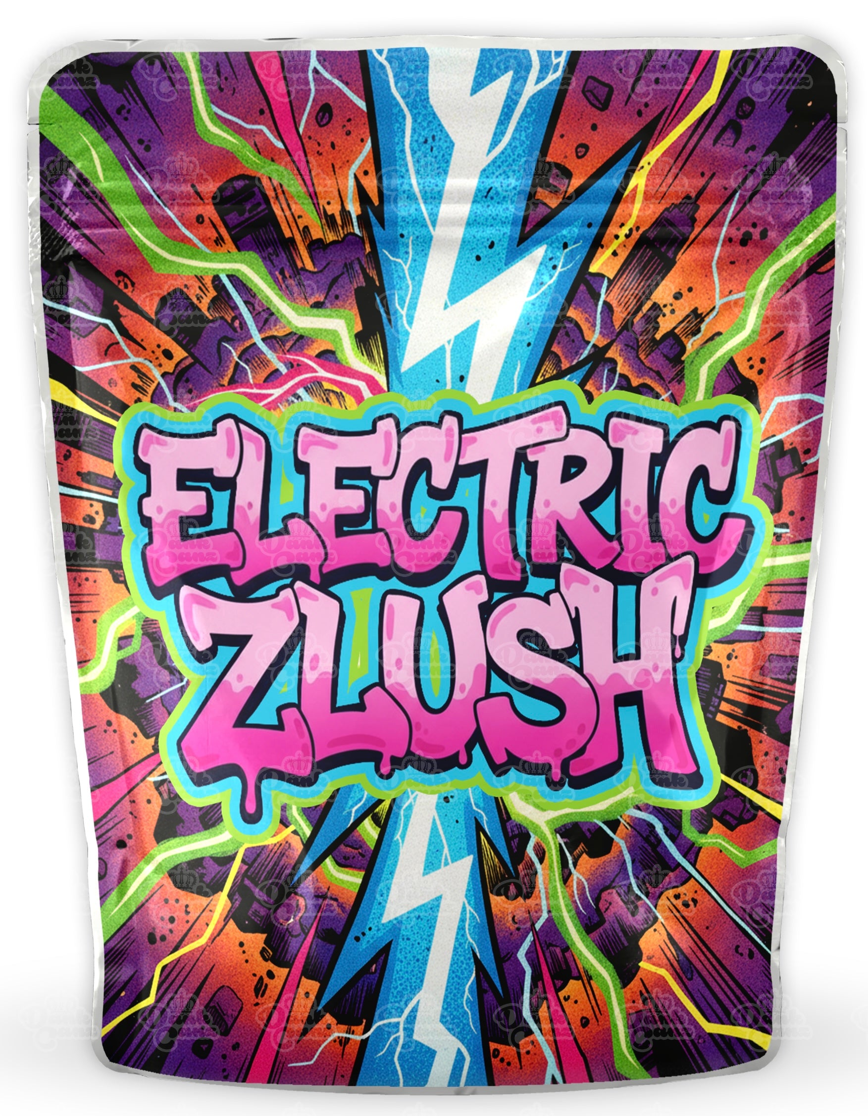 Electric Zlush Mylar Bags - DC Packaging Custom Cannabis Packaging