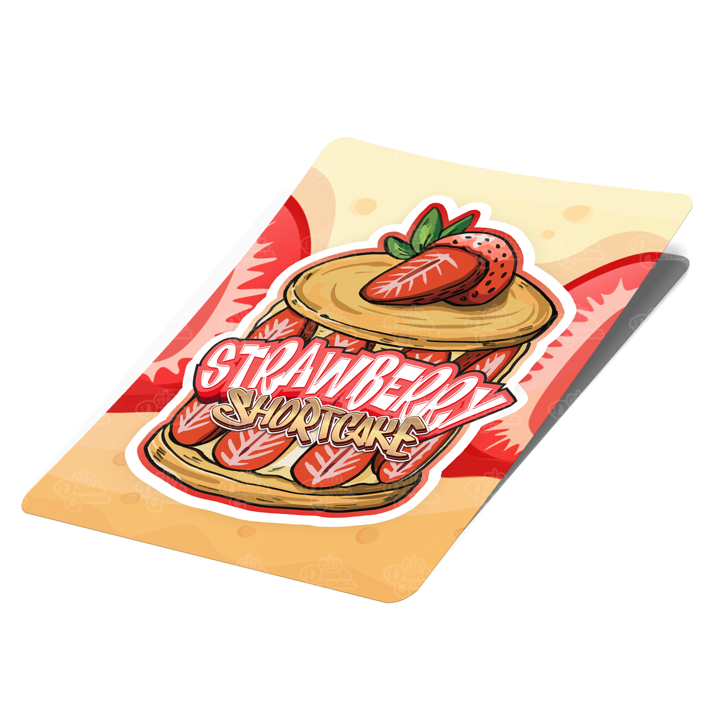 Strawberry Shortcake Mylar Bag Labels - Labels only - DC Packaging Custom Cannabis Packaging